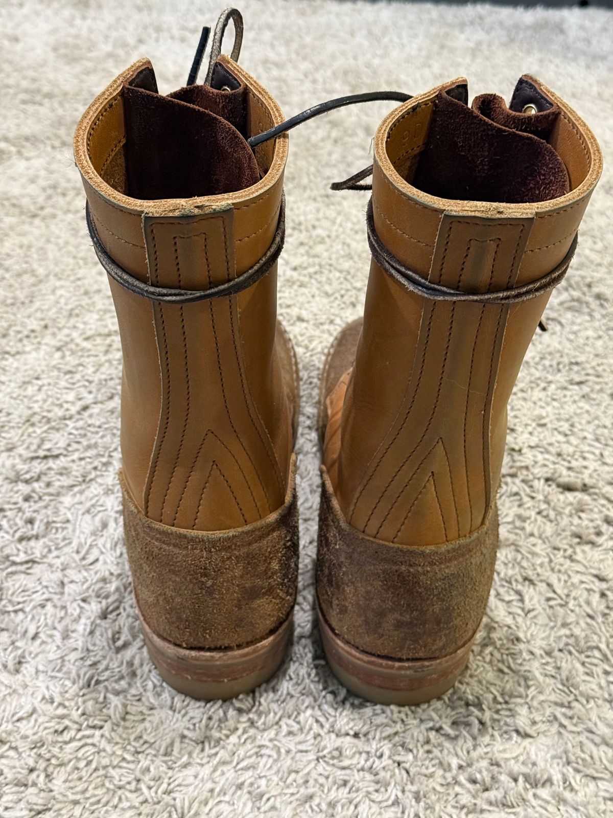 Photo by Termsxofxuse on February 6, 2025 of the Nicks DomePro in Seidel 1964 Tan & Seidel 1964 Tan Roughout.