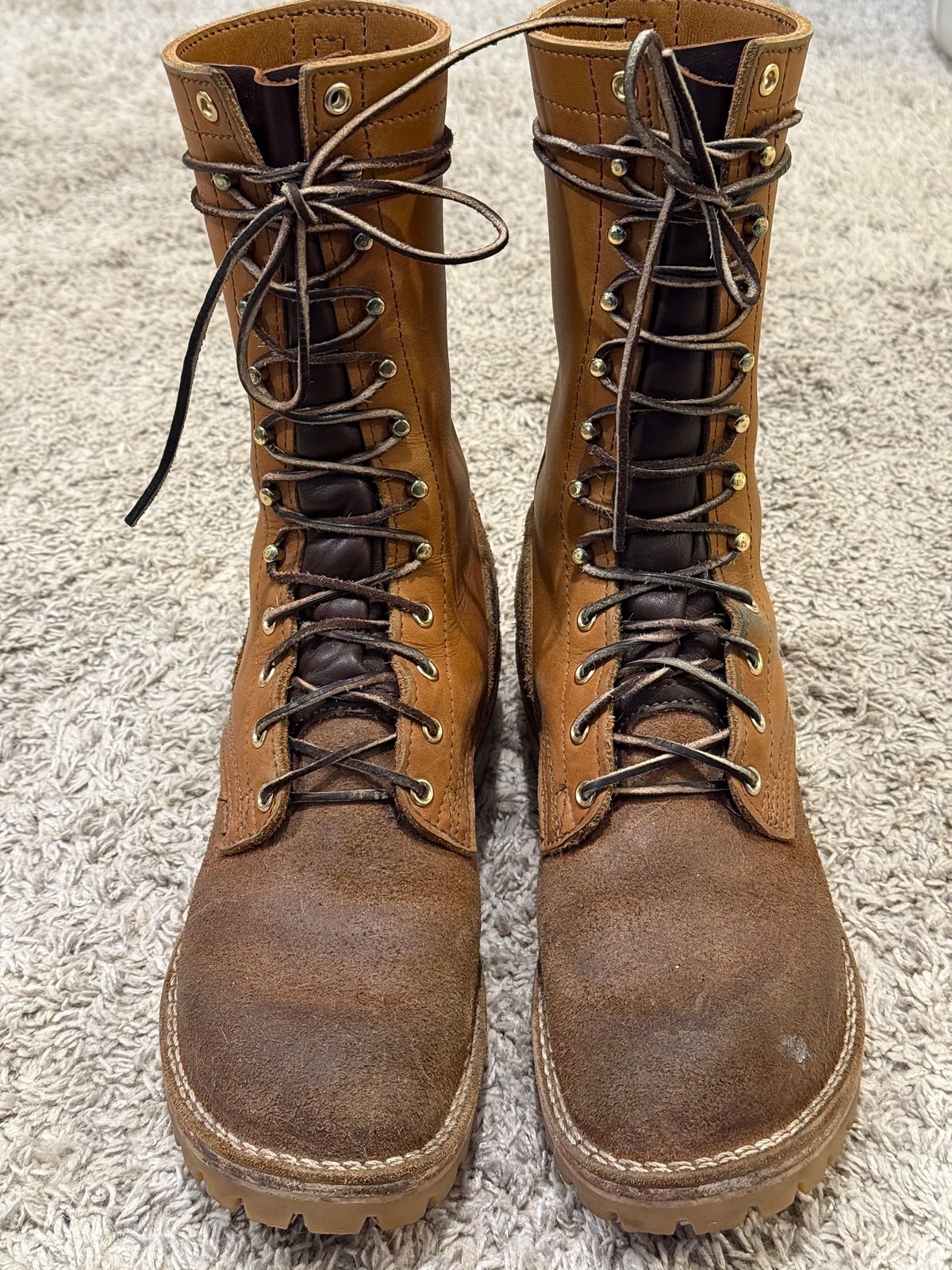 Photo by Termsxofxuse on February 6, 2025 of the Nicks DomePro in Seidel 1964 Tan & Seidel 1964 Tan Roughout.