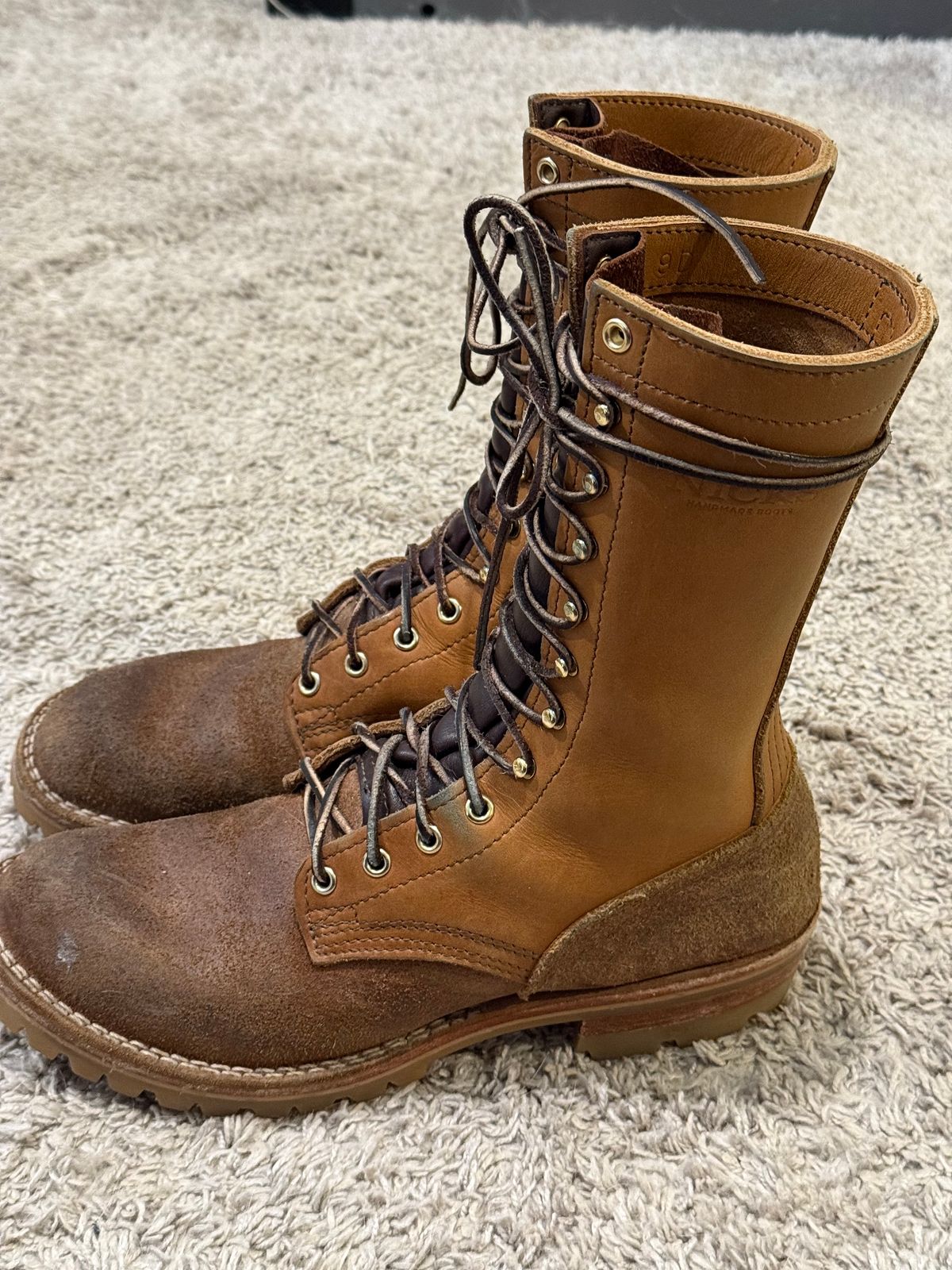 Photo by Termsxofxuse on February 6, 2025 of the Nicks DomePro in Seidel 1964 Tan & Seidel 1964 Tan Roughout.