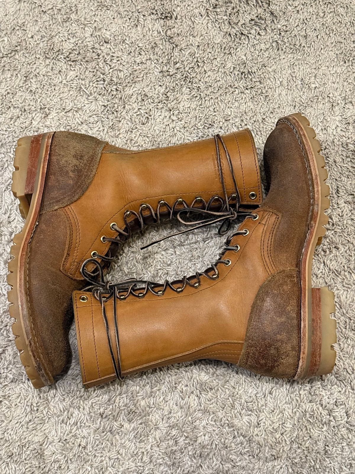 Photo by Termsxofxuse on February 6, 2025 of the Nicks DomePro in Seidel 1964 Tan & Seidel 1964 Tan Roughout.
