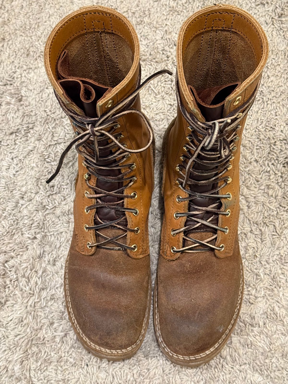 Photo by Termsxofxuse on February 6, 2025 of the Nicks DomePro in Seidel 1964 Tan & Seidel 1964 Tan Roughout.