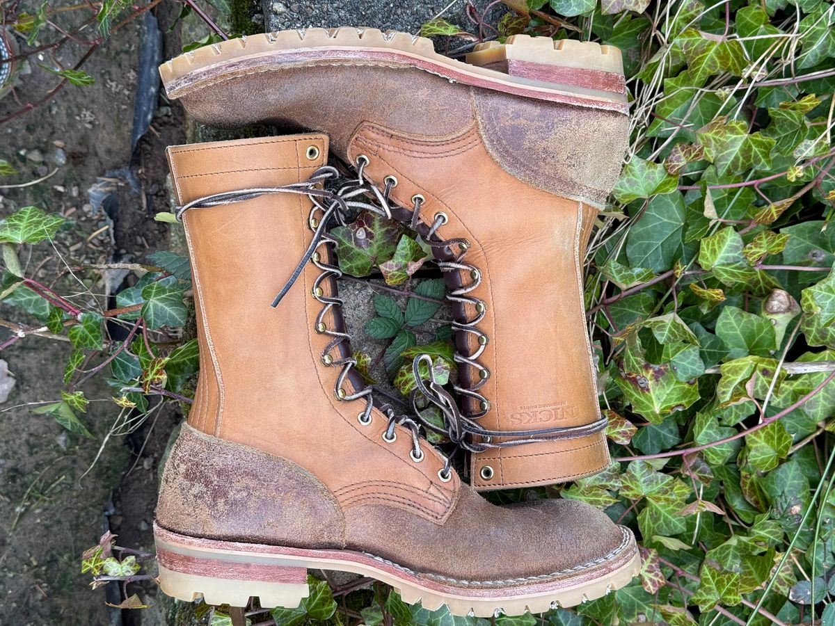 Photo by Termsxofxuse on March 6, 2025 of the Nicks DomePro in Seidel 1964 Tan & Seidel 1964 Tan Roughout.