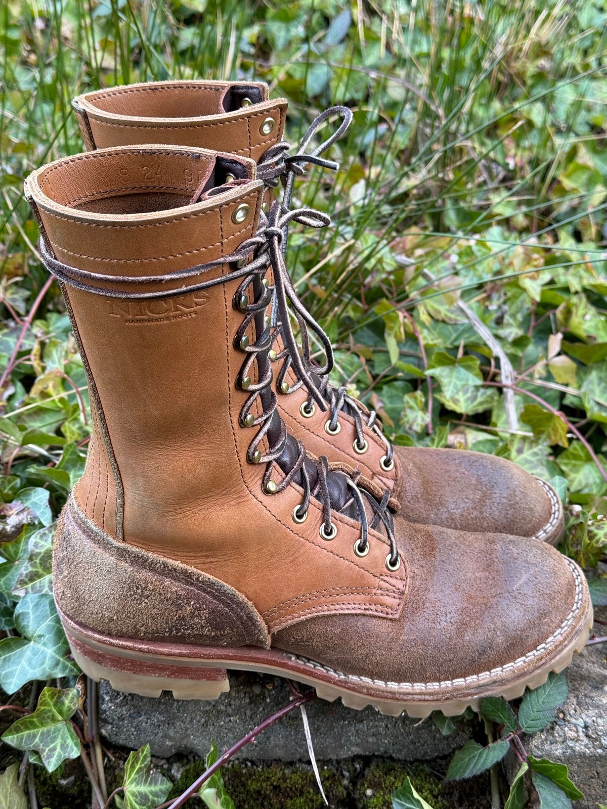 Photo by Termsxofxuse on March 6, 2025 of the Nicks DomePro in Seidel 1964 Tan & Seidel 1964 Tan Roughout.