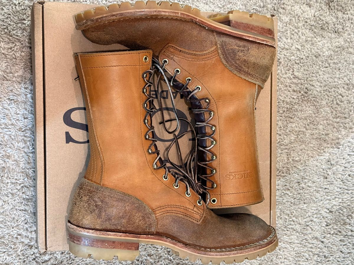 Photo by Termsxofxuse on April 1, 2025 of the Nicks DomePro in Seidel 1964 Tan & Seidel 1964 Tan Roughout.