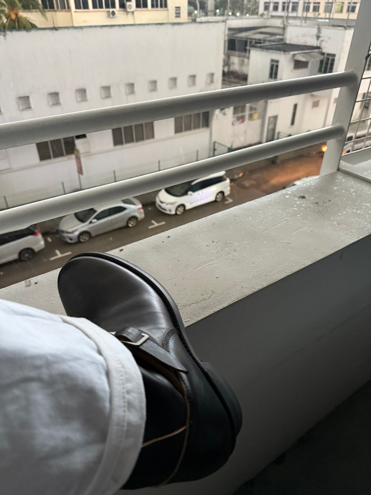Photo by kronograf on October 1, 2025 of the Addict Boots AB-01 Engineer Boots in Maryam Black Horsebutt.
