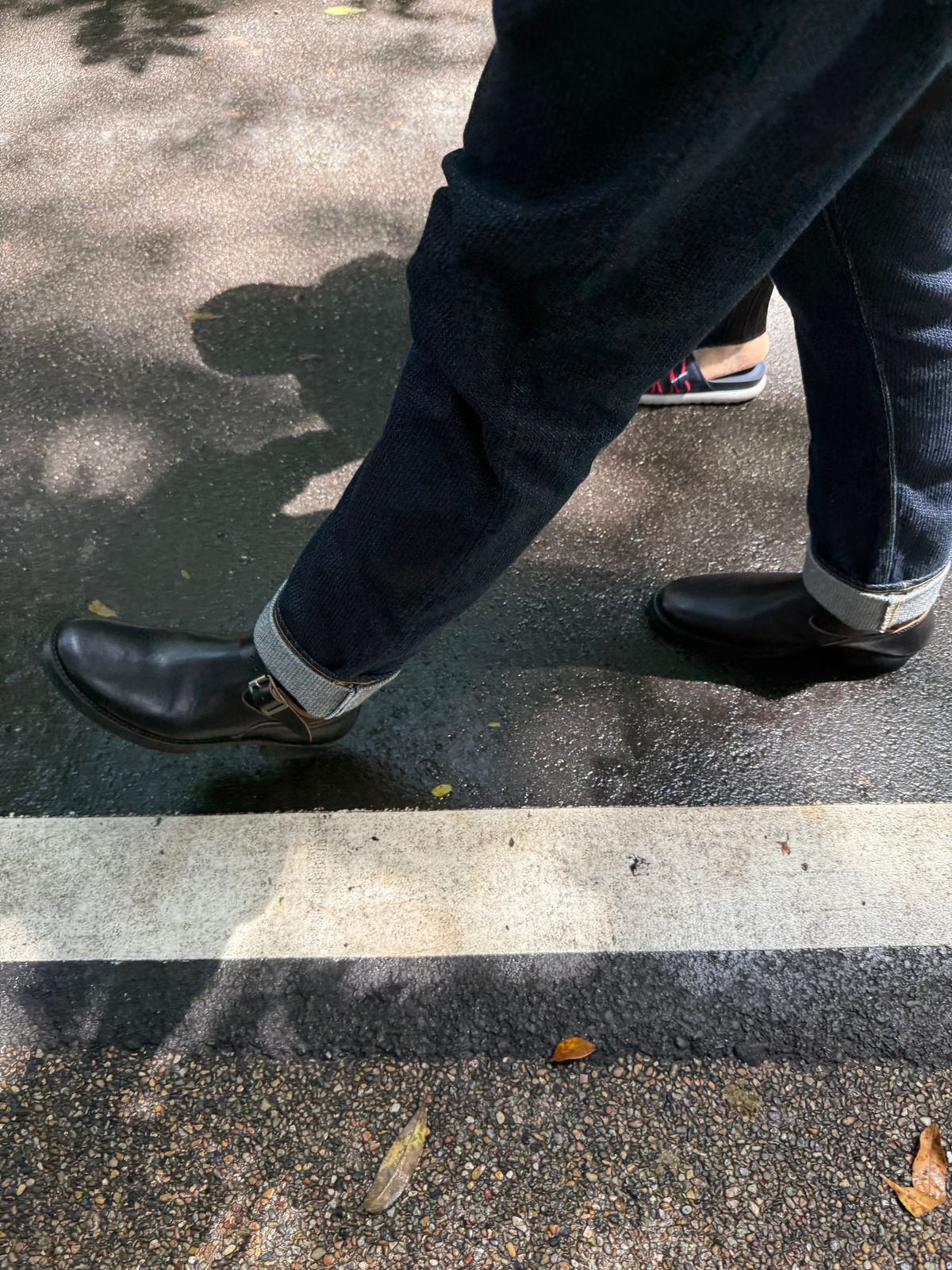 Photo by kronograf on October 3, 2025 of the Addict Boots AB-01 Engineer Boots in Maryam Black Horsebutt.
