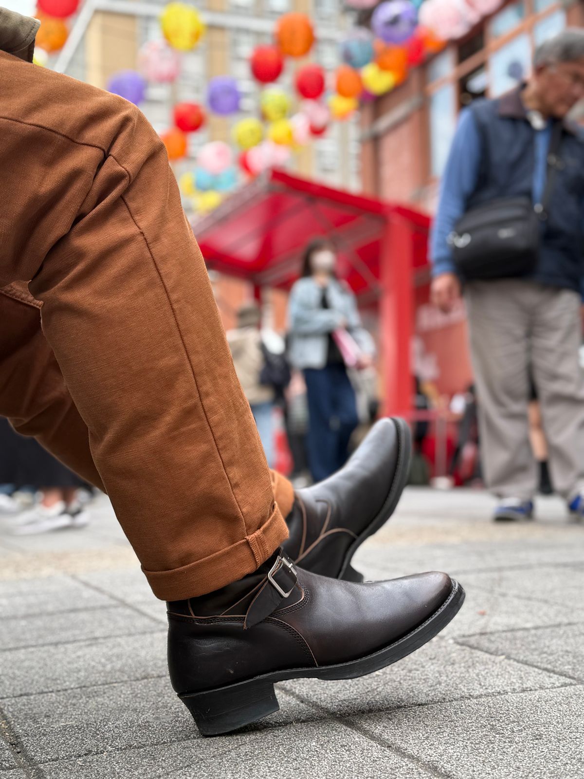 Photo by kronograf on February 5, 2026 of the Addict Boots AB-01 Engineer Boots in Maryam Black Horsebutt.