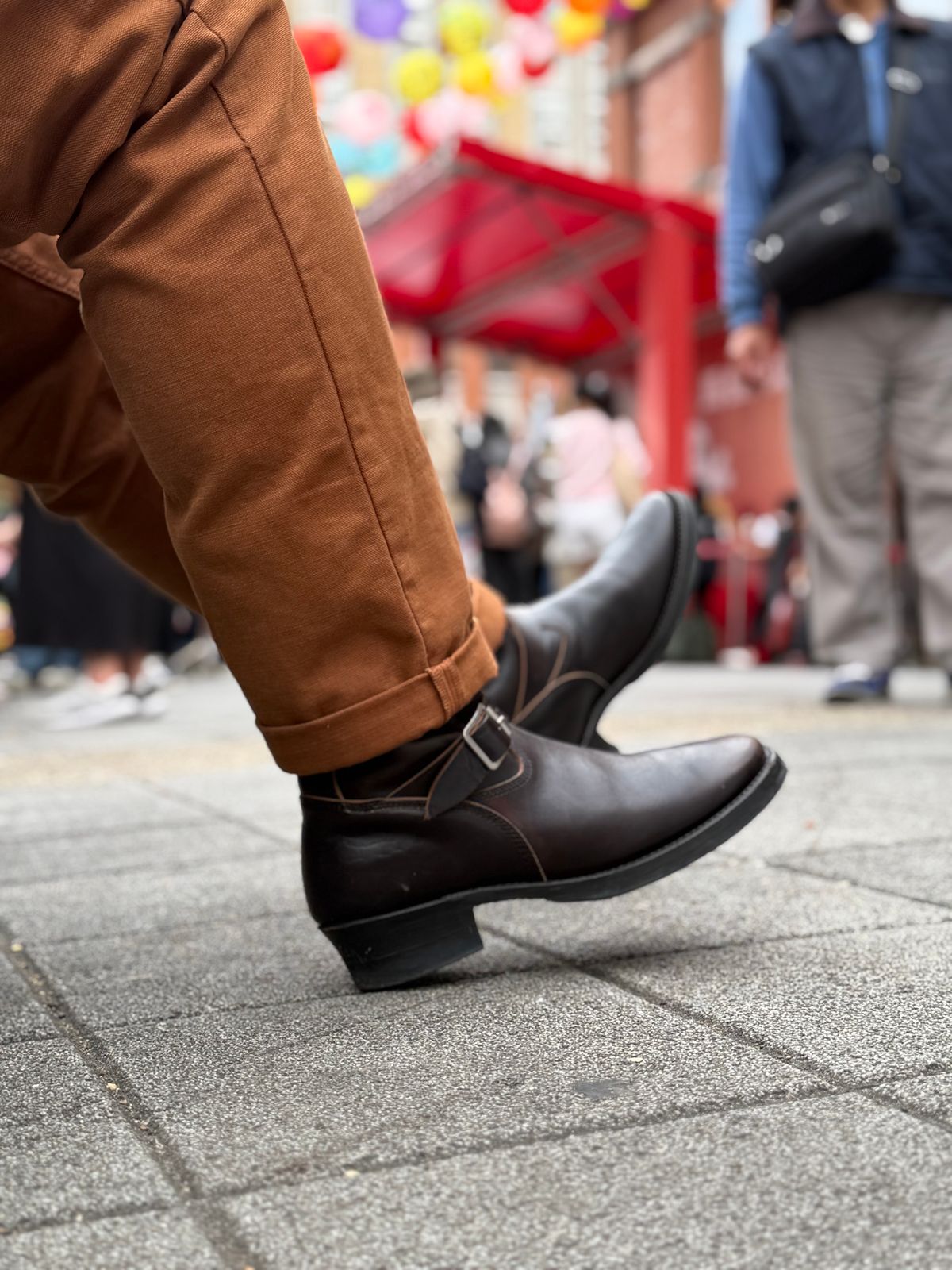 Photo by kronograf on February 5, 2026 of the Addict Boots AB-01 Engineer Boots in Maryam Black Horsebutt.