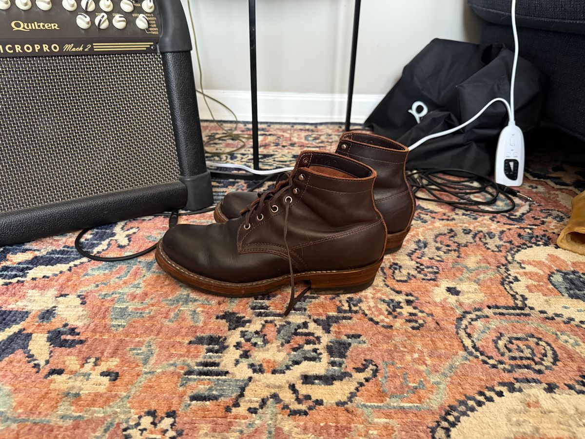 Photo by peckinpaws on February 24, 2026 of the White's Semi-Dress in Seidel Brown Dress.