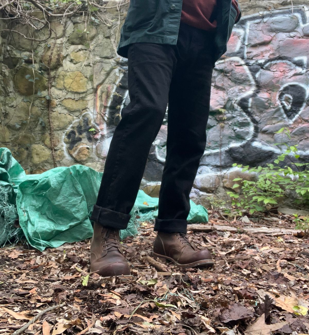 Photo by peckinpaws on April 2, 2025 of the Viberg Service Boot in Horween Golden Brown Predator.