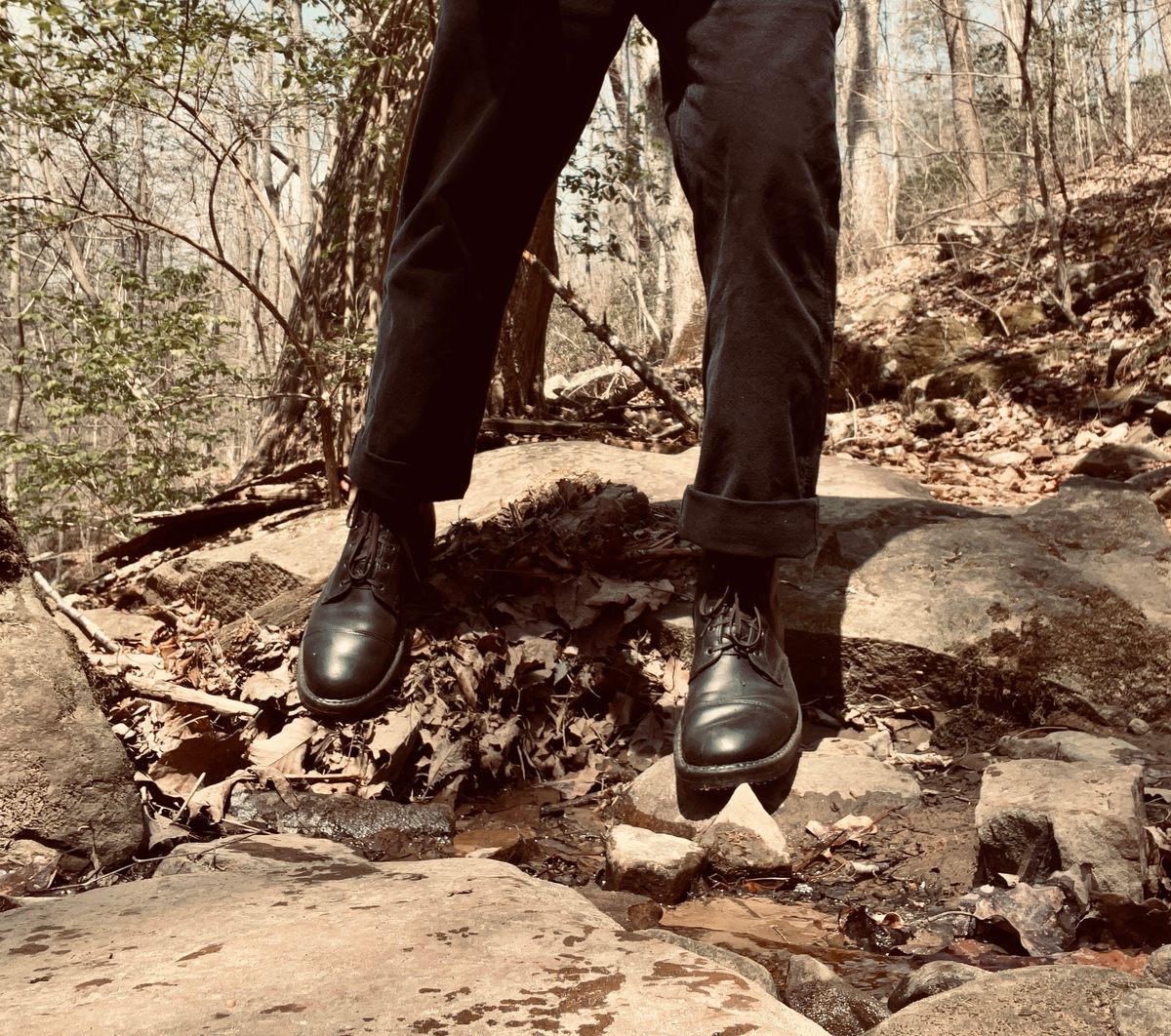Photo by peckinpaws on March 28, 2025 of the White's Semi-Dress in Unknown Leather.