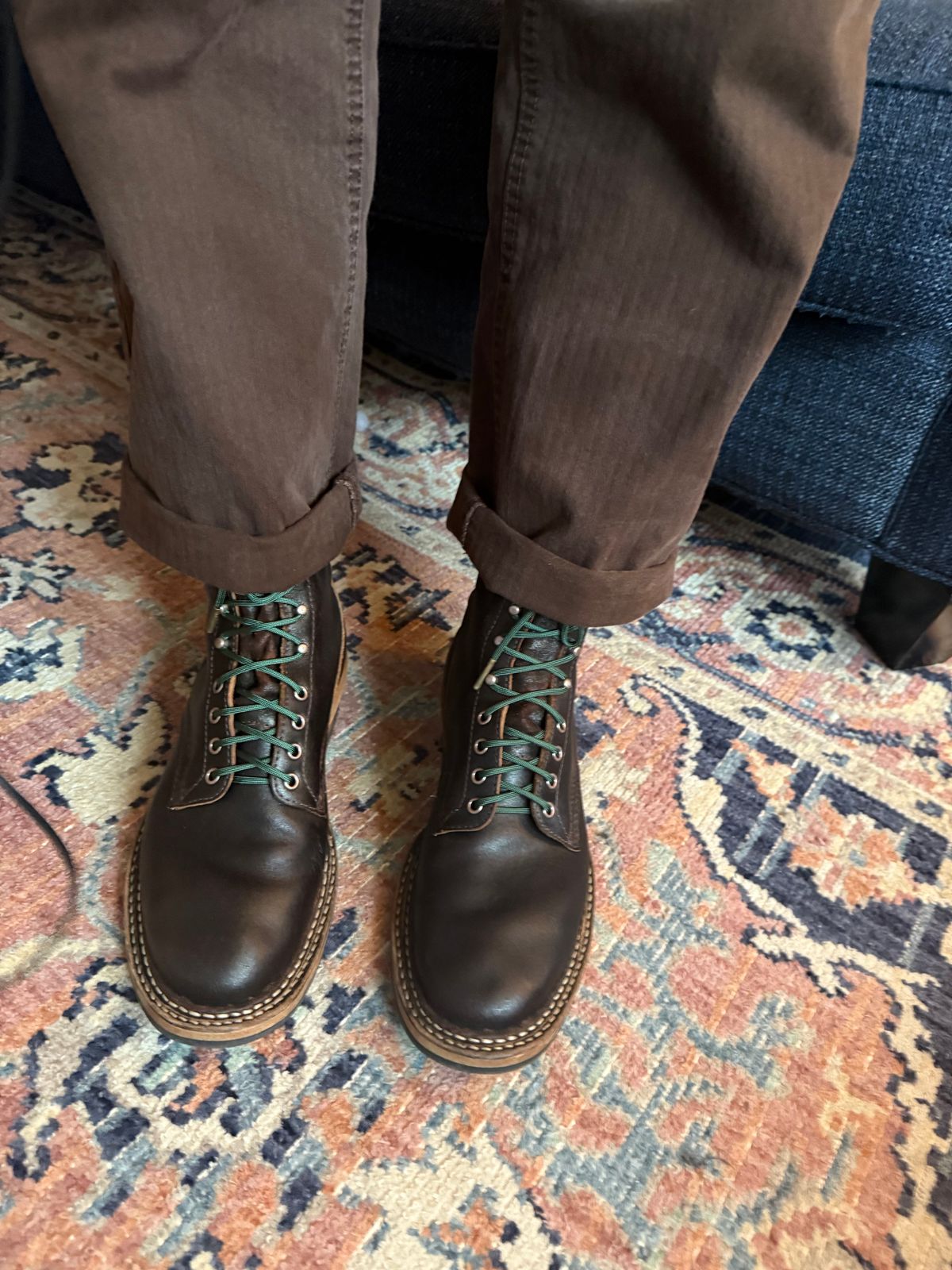 Photo by peckinpaws on February 25, 2026 of the White's Bounty Hunter in Horween Dark Brown Waxed Flesh.