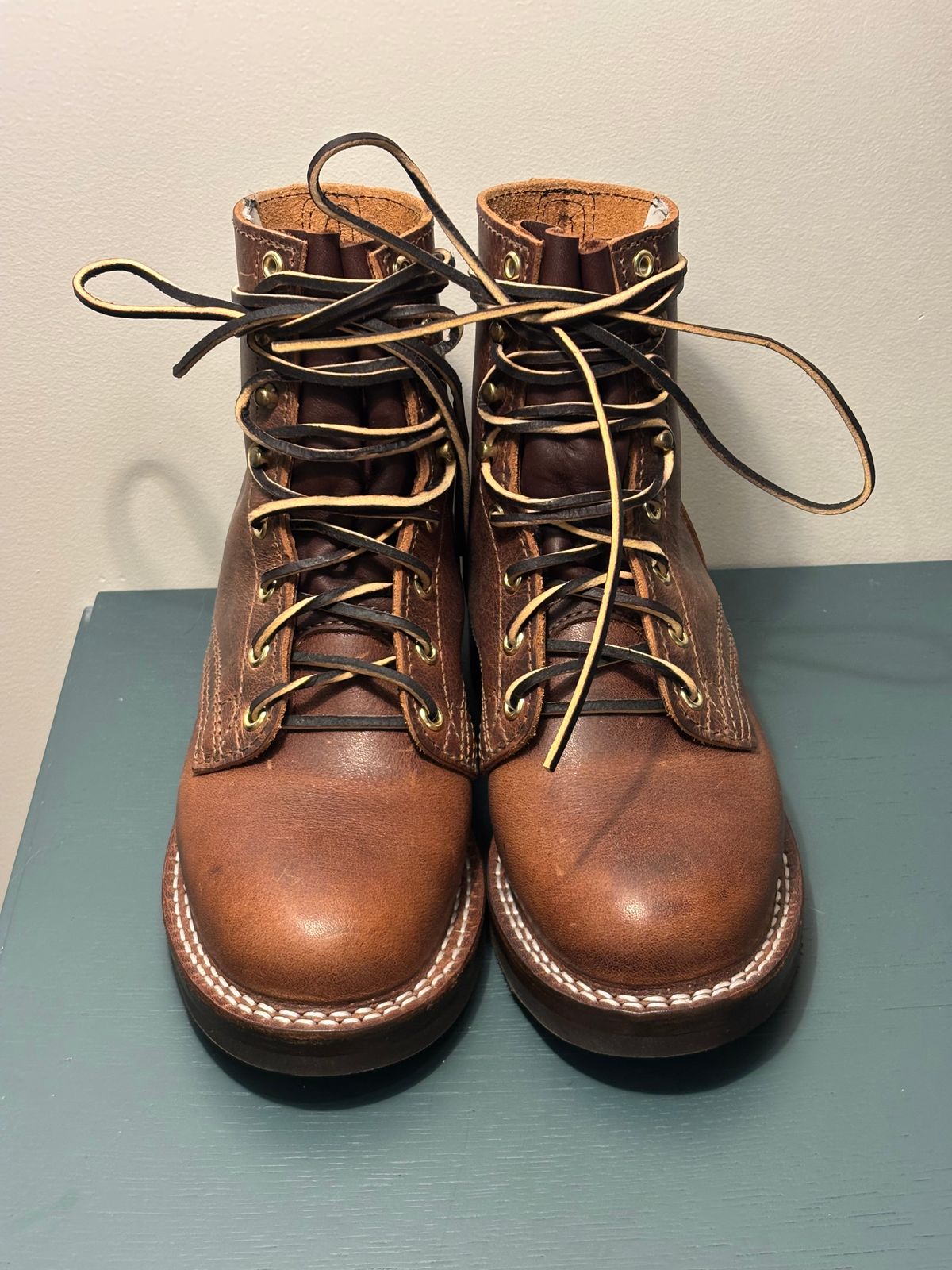 Photo by anekdot on October 2, 2025 of the Nicks Lace Up Heritage in Italian Brown Cypress.