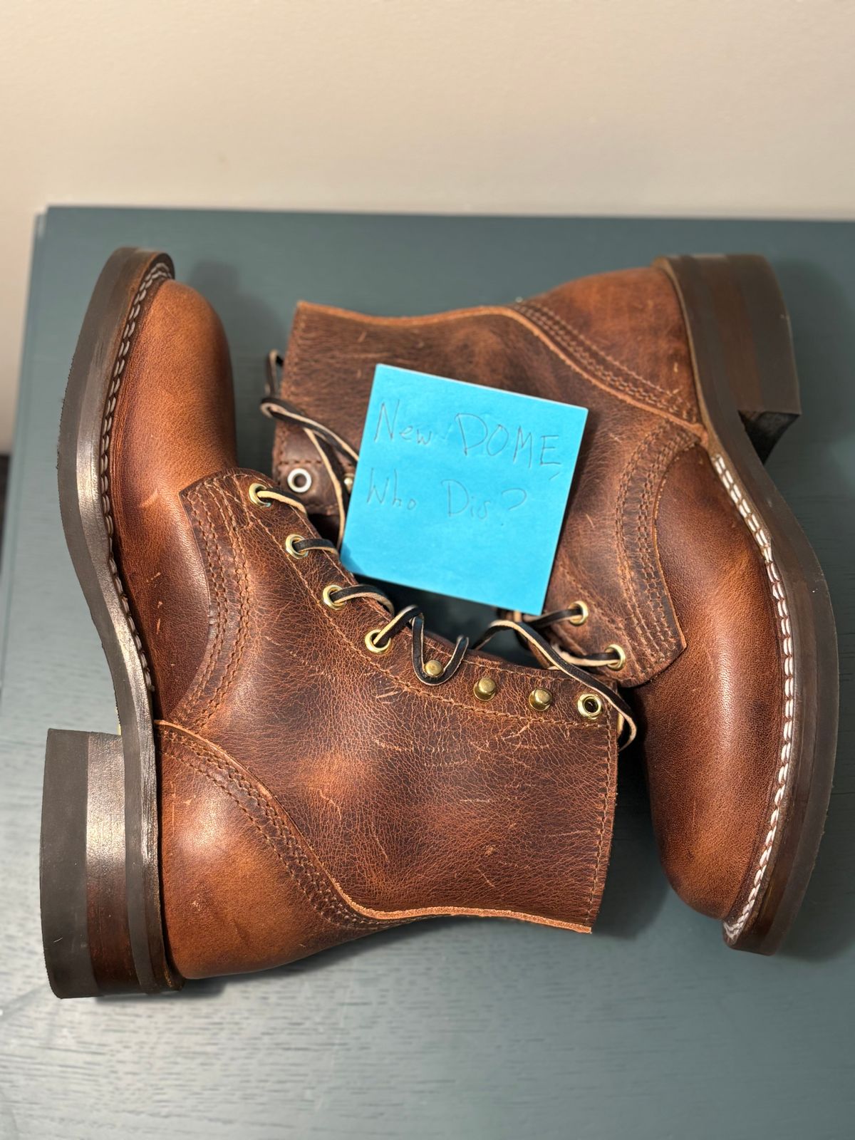 Photo by anekdot on October 2, 2025 of the Nicks Lace Up Heritage in Italian Brown Cypress.