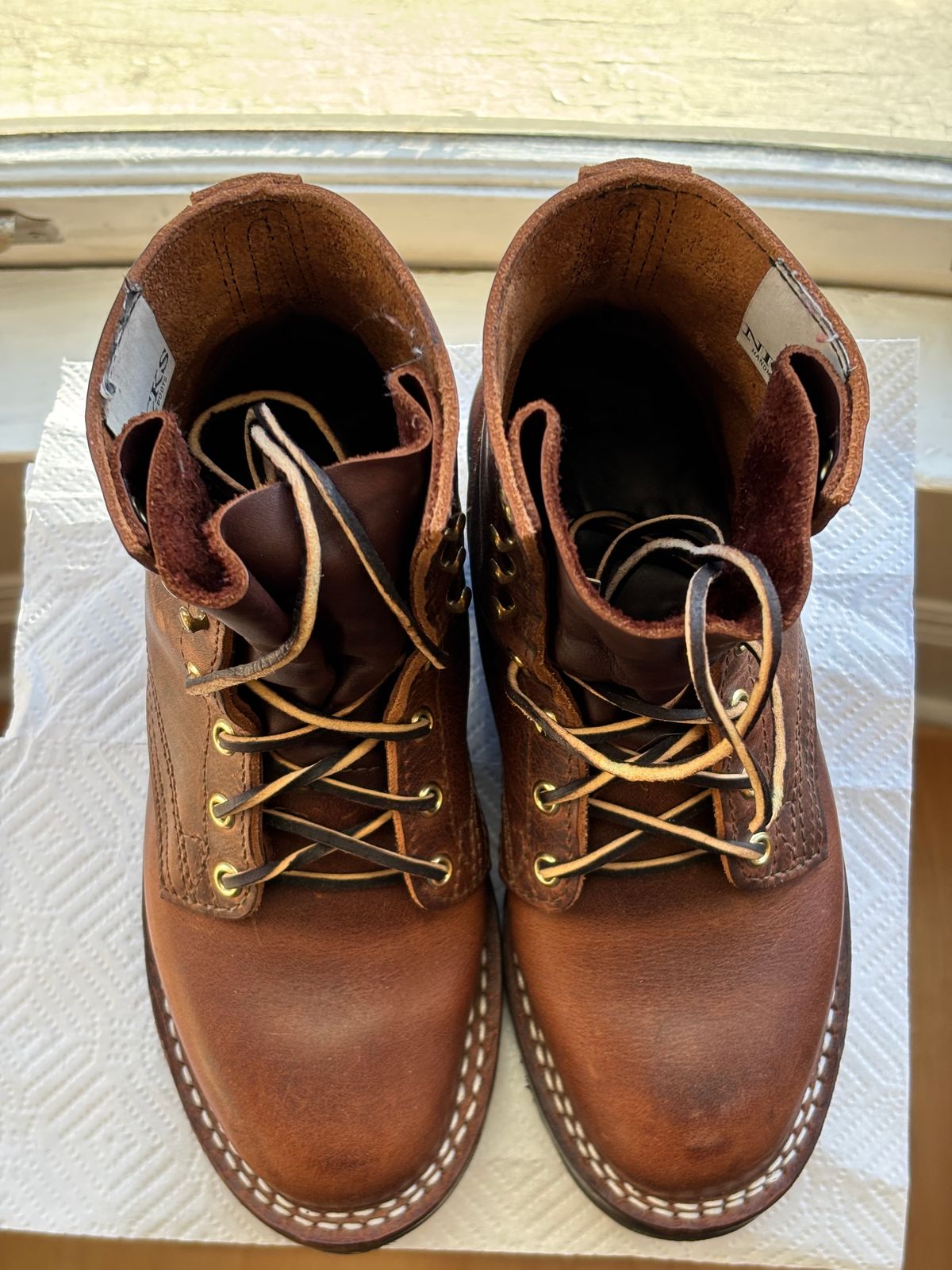 Photo by anekdot on November 4, 2025 of the Nicks Lace Up Heritage in Italian Brown Cypress.