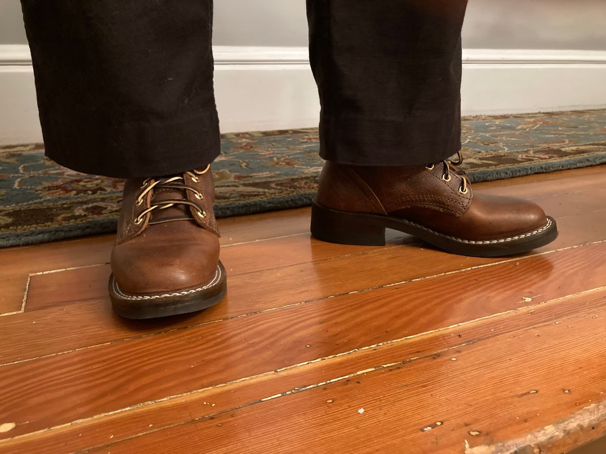 Photo by anekdot on December 5, 2025 of the Nicks Lace Up Heritage in Italian Brown Cypress.