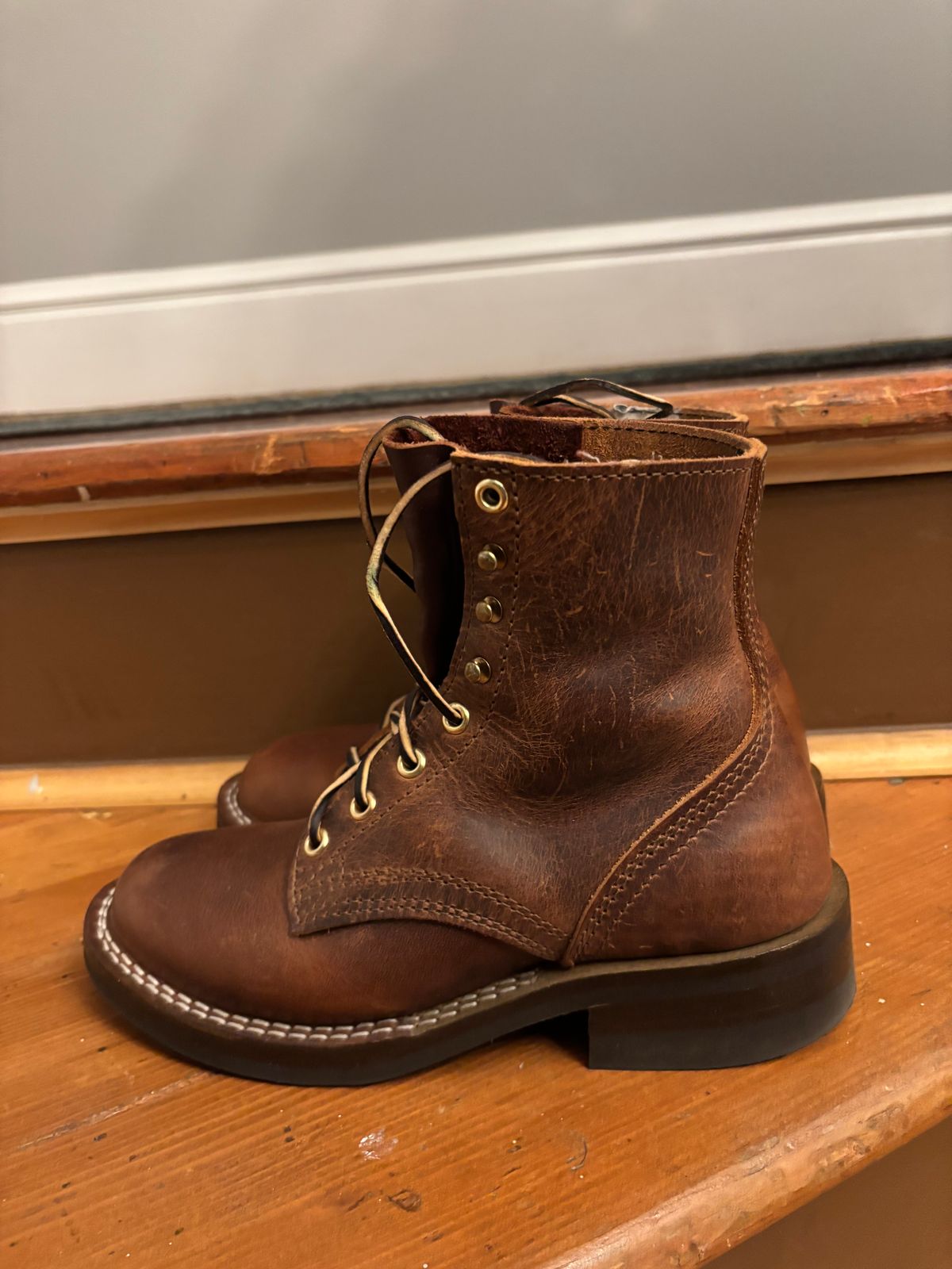 Photo by anekdot on December 5, 2025 of the Nicks Lace Up Heritage in Italian Brown Cypress.