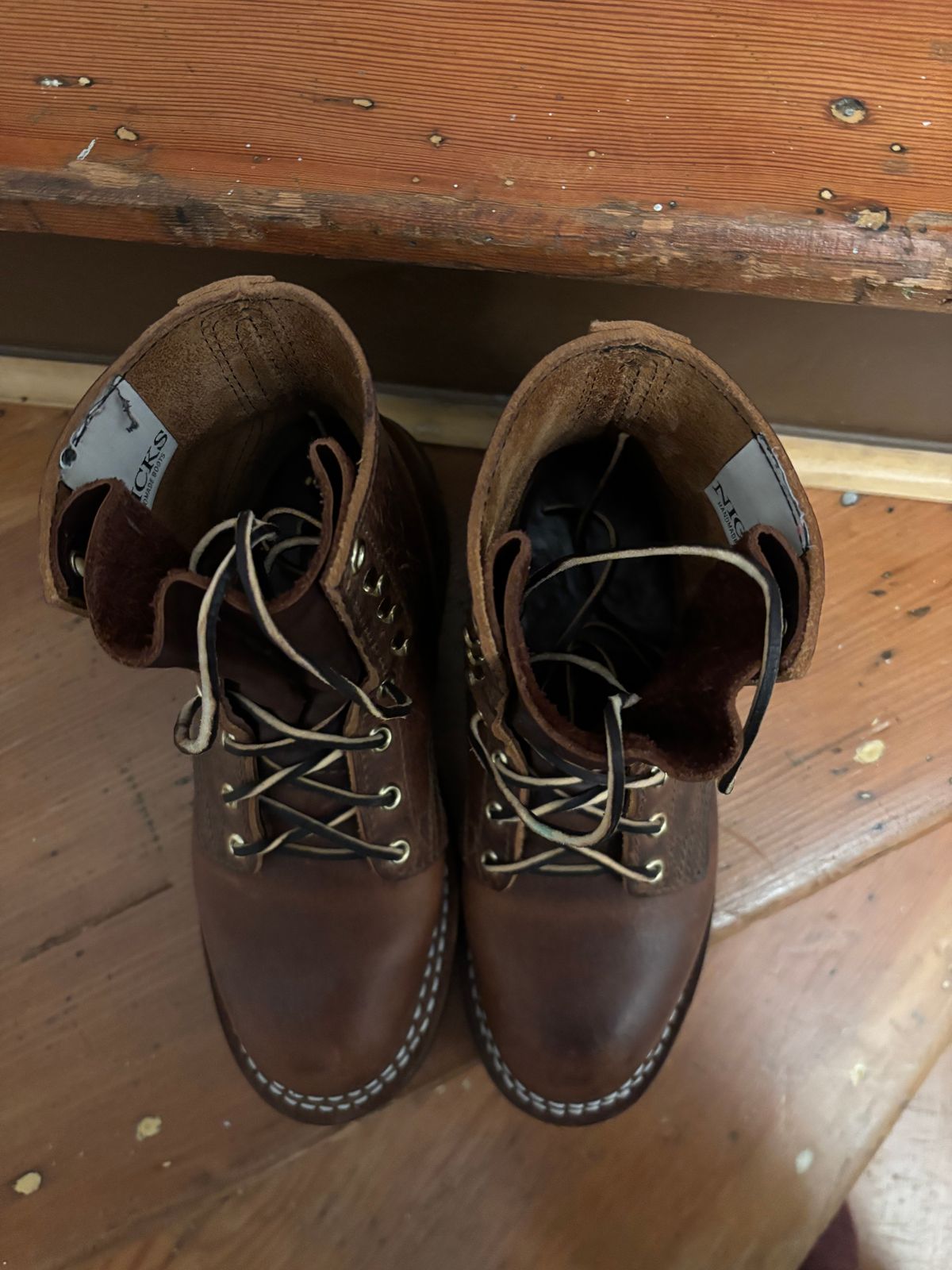 Photo by anekdot on December 5, 2025 of the Nicks Lace Up Heritage in Italian Brown Cypress.