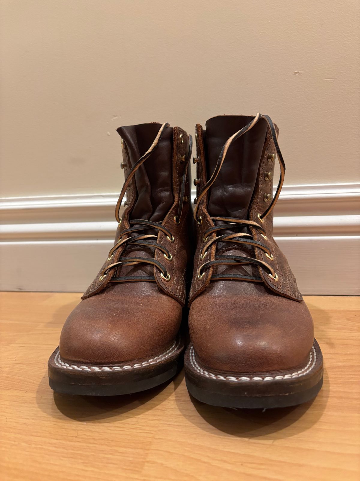 Photo by anekdot on January 5, 2026 of the Nicks Lace Up Heritage in Italian Brown Cypress.