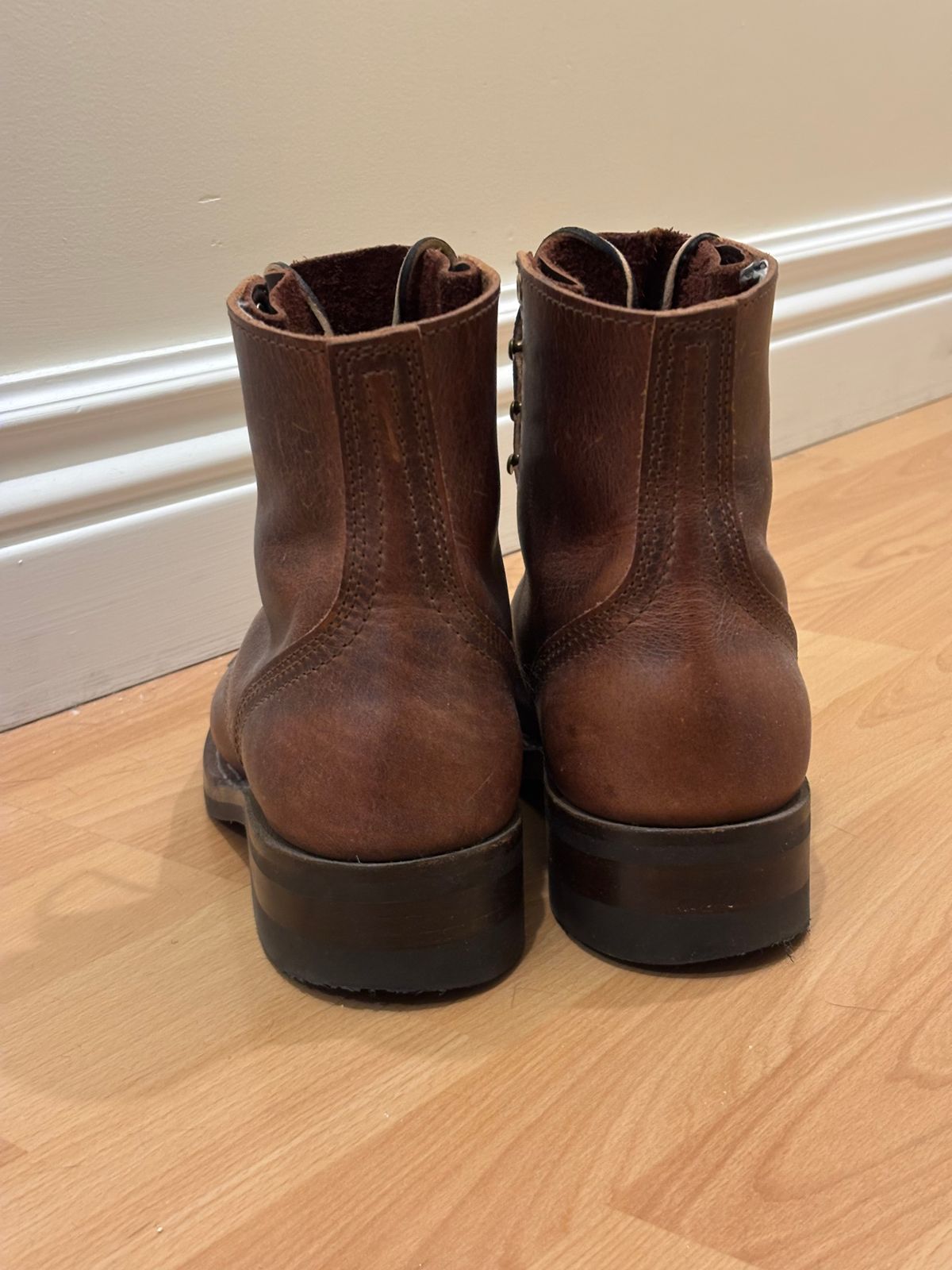 Photo by anekdot on April 5, 2026 of the Nicks Lace Up Heritage in Italian Brown Cypress.