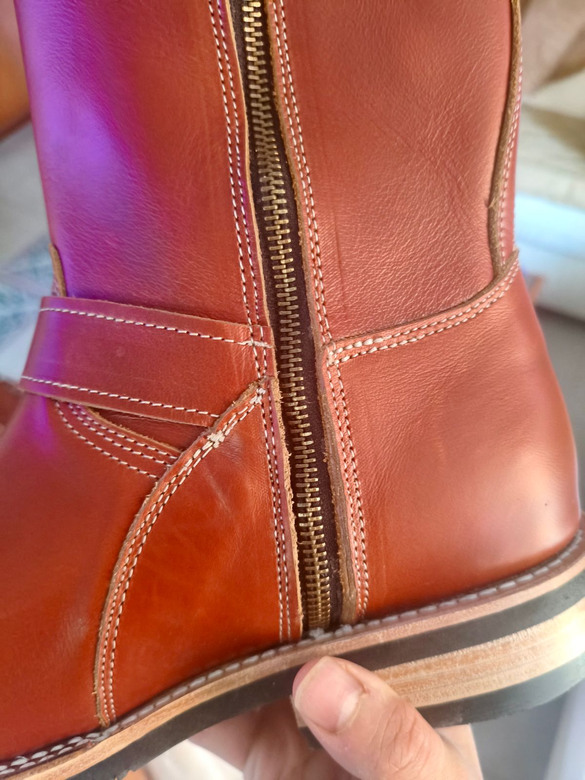 Photo by mkempy on January 27, 2026 of the Cordobes Engineer Boots in Mendele Fargo Brandy.