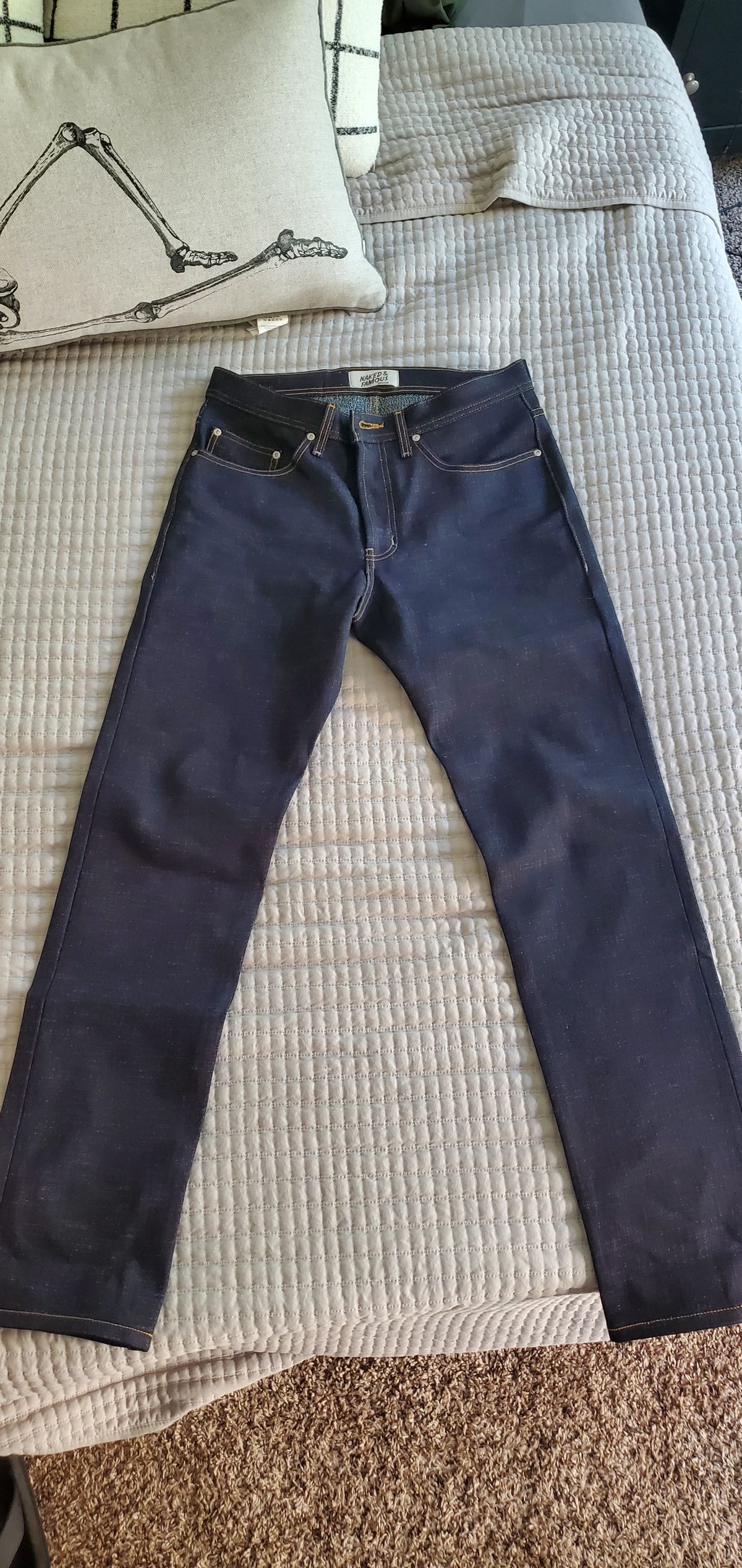 Photo by Jamesv on September 8, 2023 of the Naked and Famous Elephant 11 Grandielle in 20 Oz Denim.