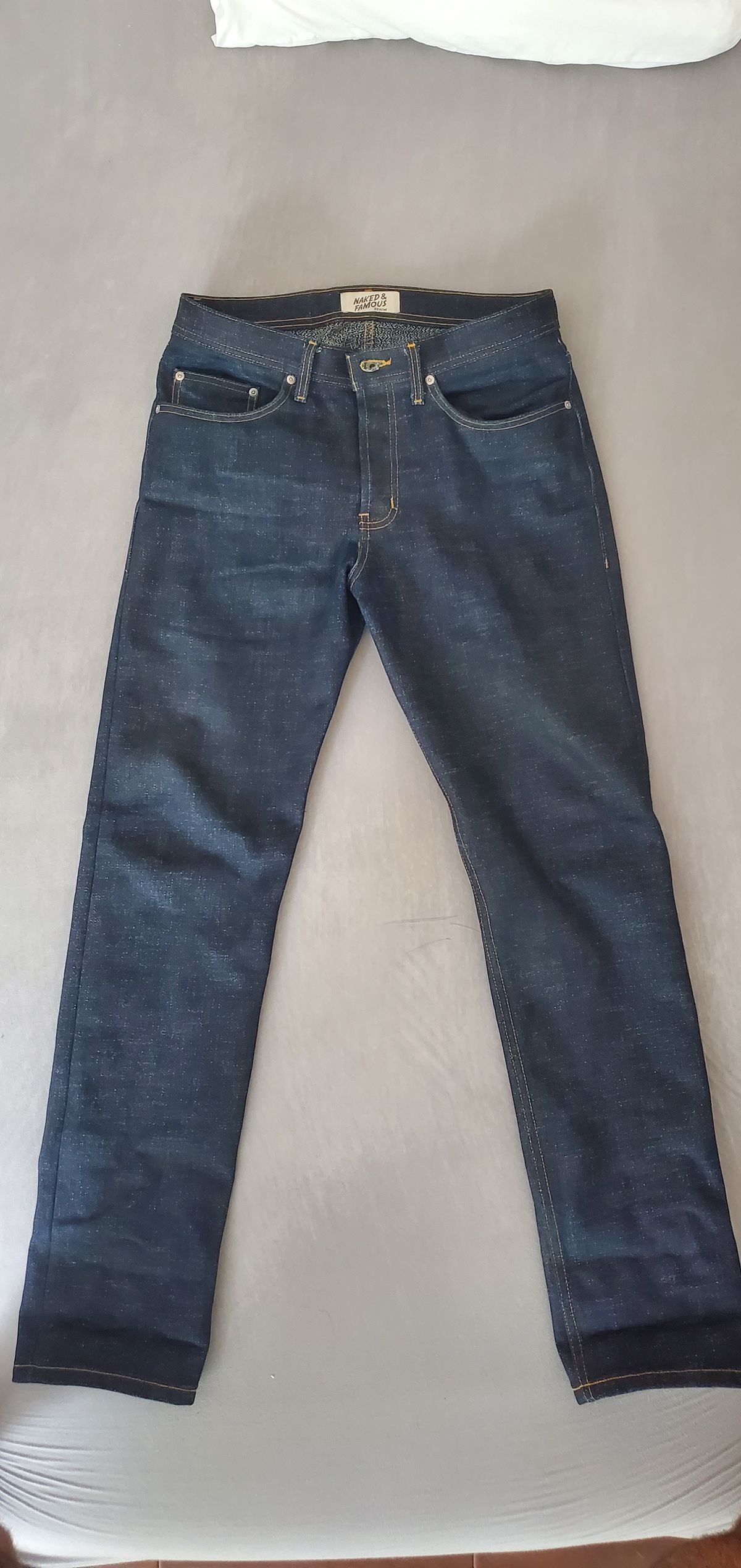 Photo by Jamesv on September 8, 2024 of the Naked and Famous Elephant 11 Grandielle in 20 Oz Denim.