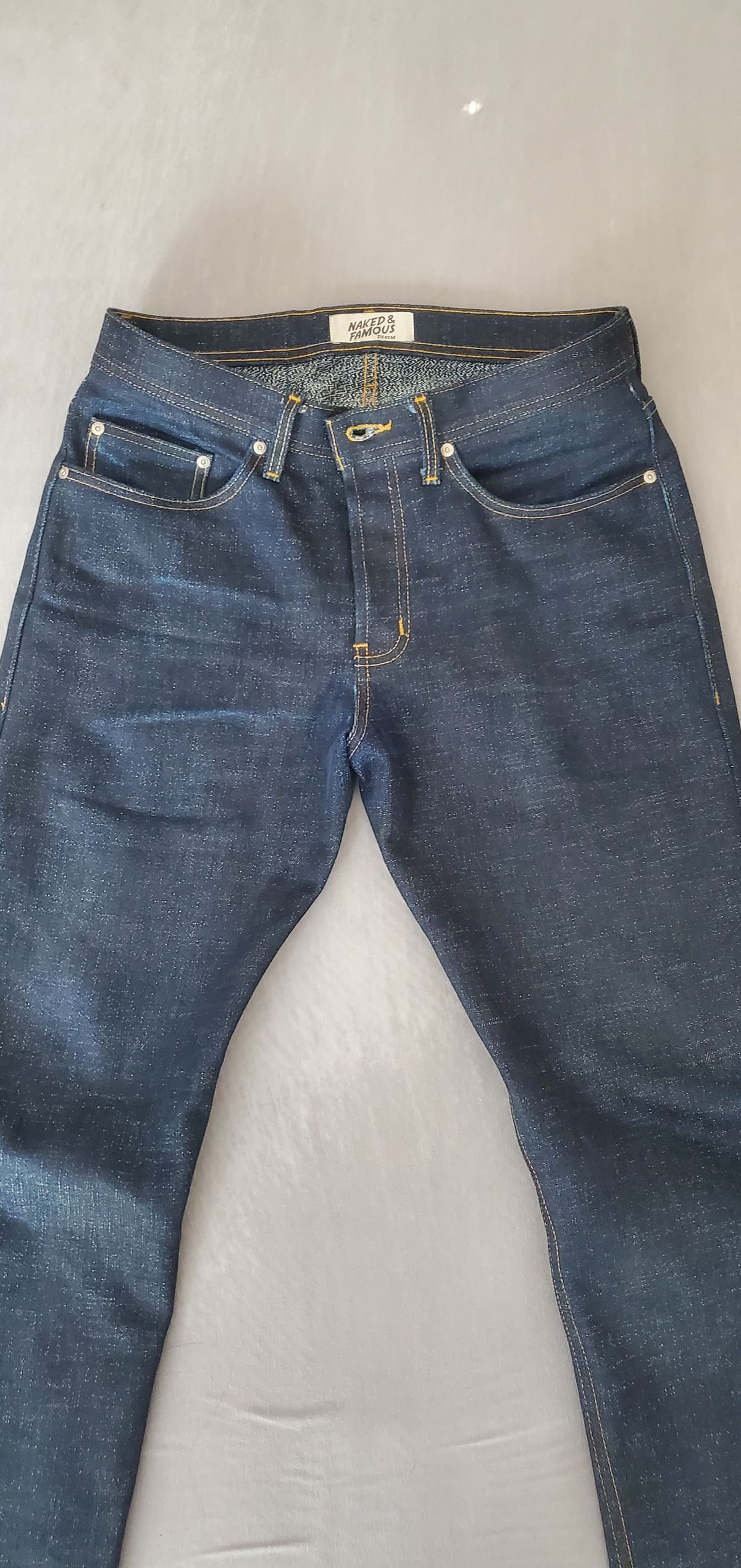 Photo by Jamesv on September 8, 2024 of the Naked and Famous Elephant 11 Grandielle in 20 Oz Denim.