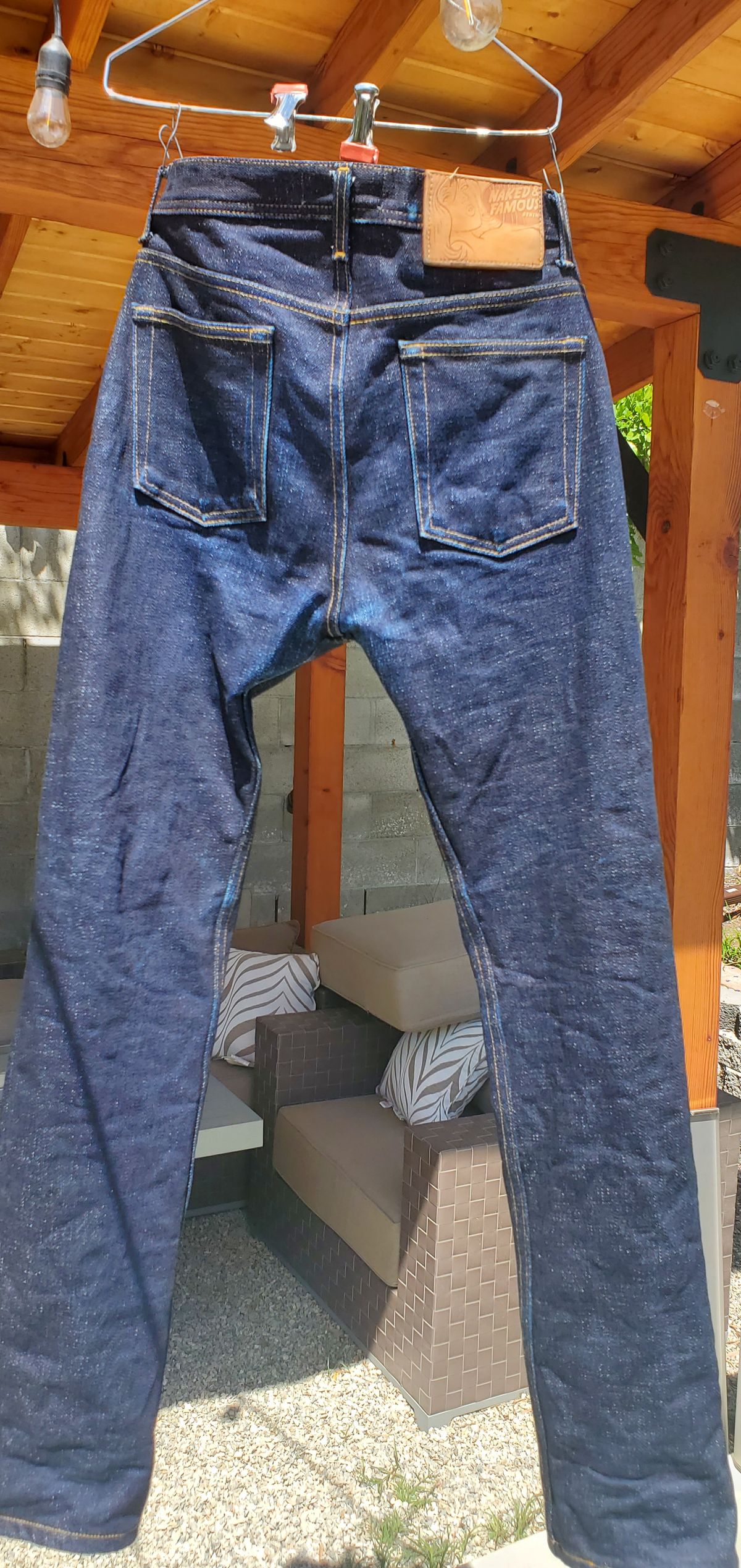 Photo by Jamesv on April 12, 2025 of the Naked and Famous Elephant 11 Grandielle in 20 Oz Denim.