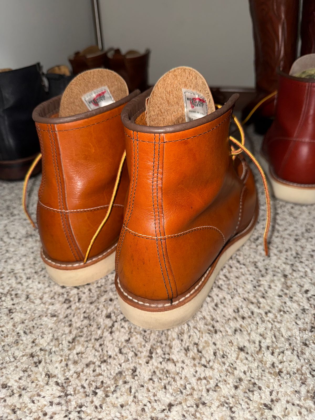 Photo by ty.302 on April 18, 2026 of the Red Wing 6-Inch Classic Moc in S.B. Foot Oro-Harness.