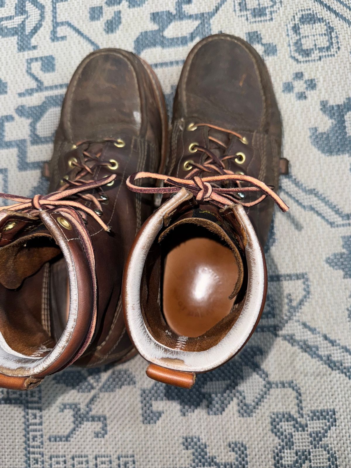 Photo by ty.302 on April 3, 2026 of the Thorogood American Heritage 6" Moc Toe in Tobacco Gladiator Oil-Tanned.
