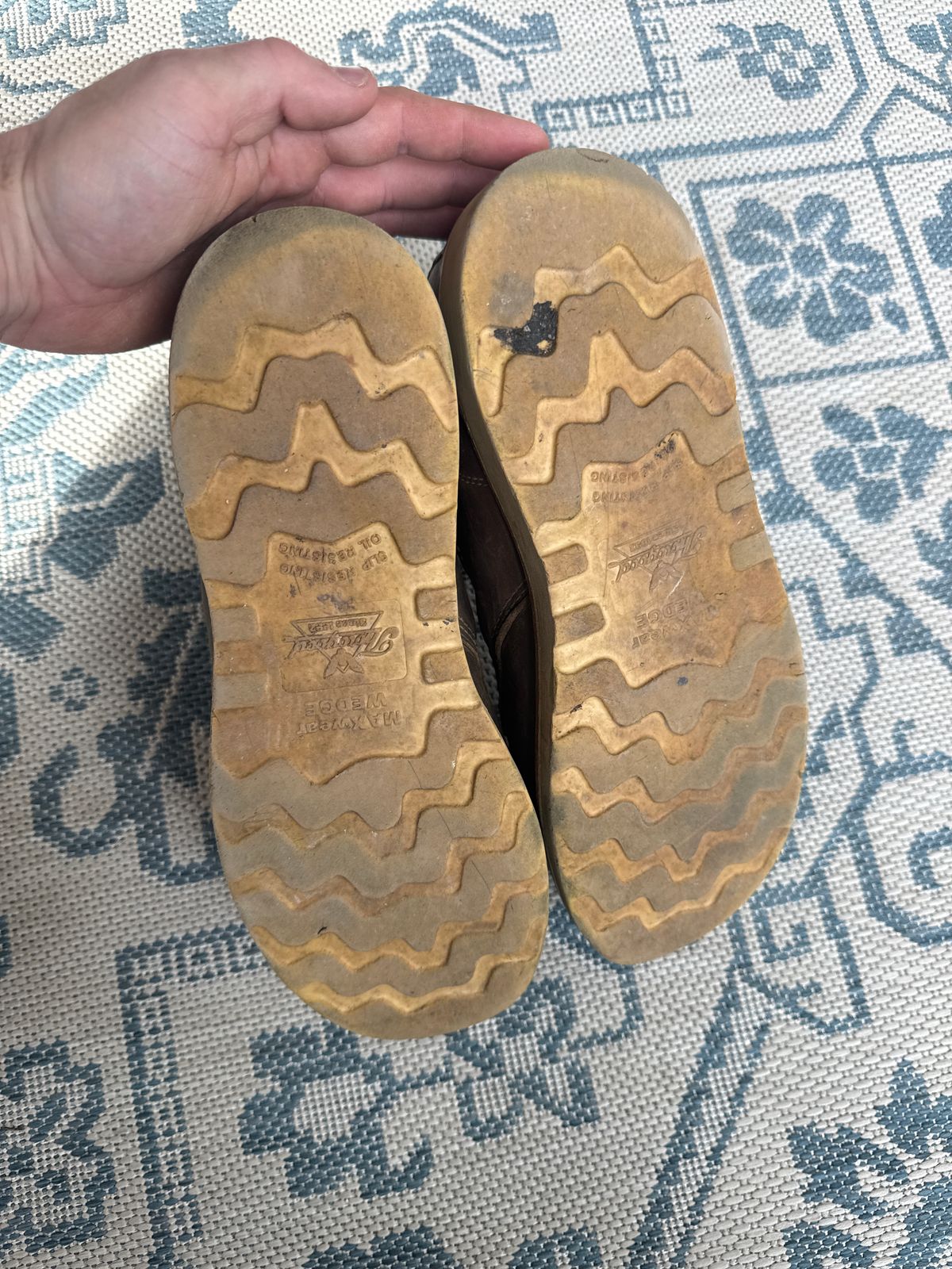 Photo by ty.302 on April 3, 2026 of the Thorogood American Heritage 6" Moc Toe in Tobacco Gladiator Oil-Tanned.