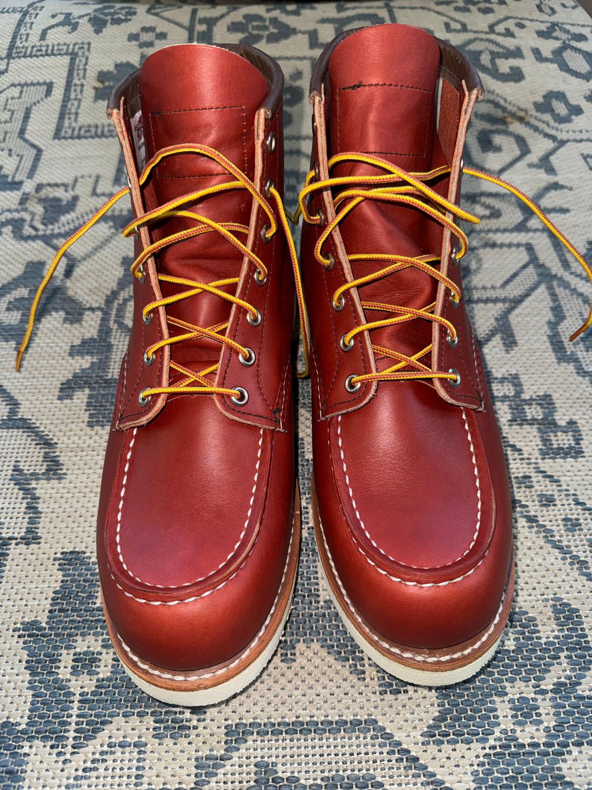 Photo by ty.302 on April 10, 2026 of the Red Wing 6-Inch Classic Moc in S.B. Foot Oro-Russet Portage.