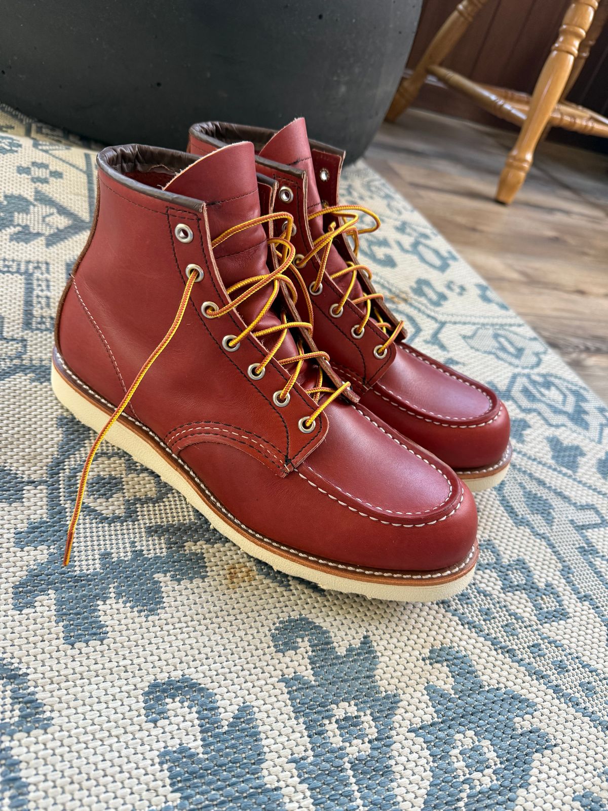 Photo by ty.302 on April 10, 2026 of the Red Wing 6-Inch Classic Moc in S.B. Foot Oro-Russet Portage.