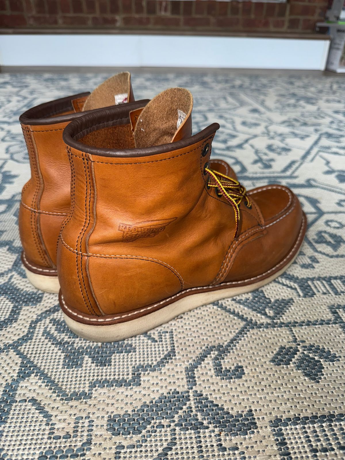 Photo by ty.302 on April 3, 2026 of the Red Wing 10875 6 Inch Moc in S.B. Foot Oro-Harness.
