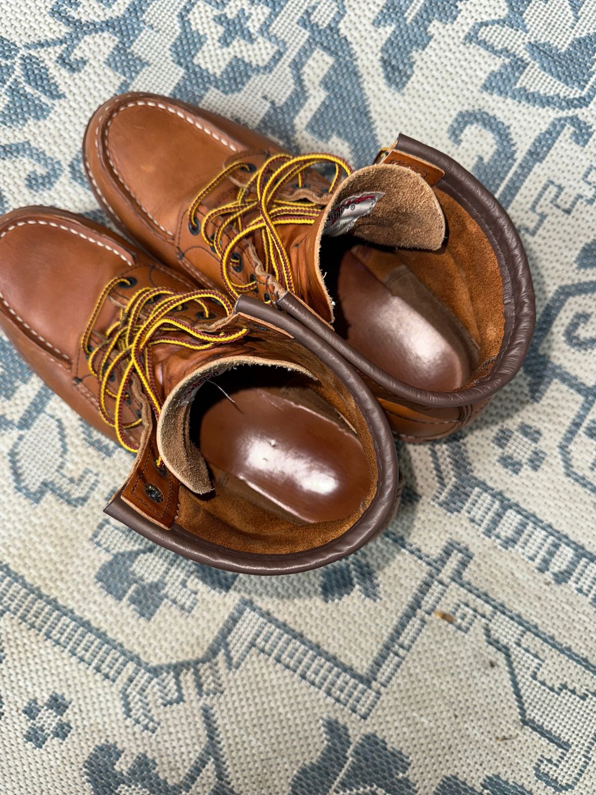 Photo by ty.302 on April 3, 2026 of the Red Wing 10875 6 Inch Moc in S.B. Foot Oro-Harness.