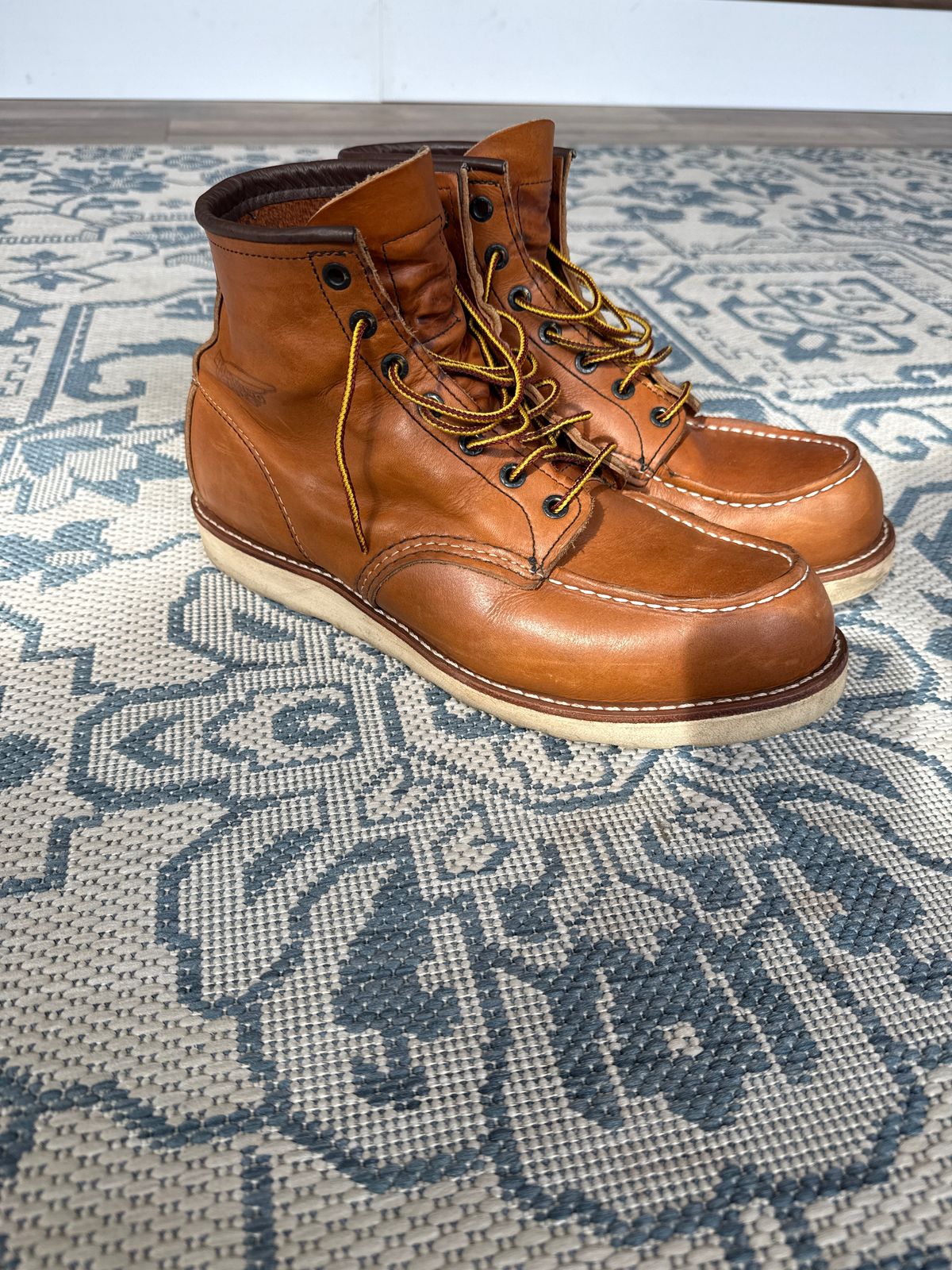 Photo by ty.302 on April 3, 2026 of the Red Wing 10875 6 Inch Moc in S.B. Foot Oro-Harness.