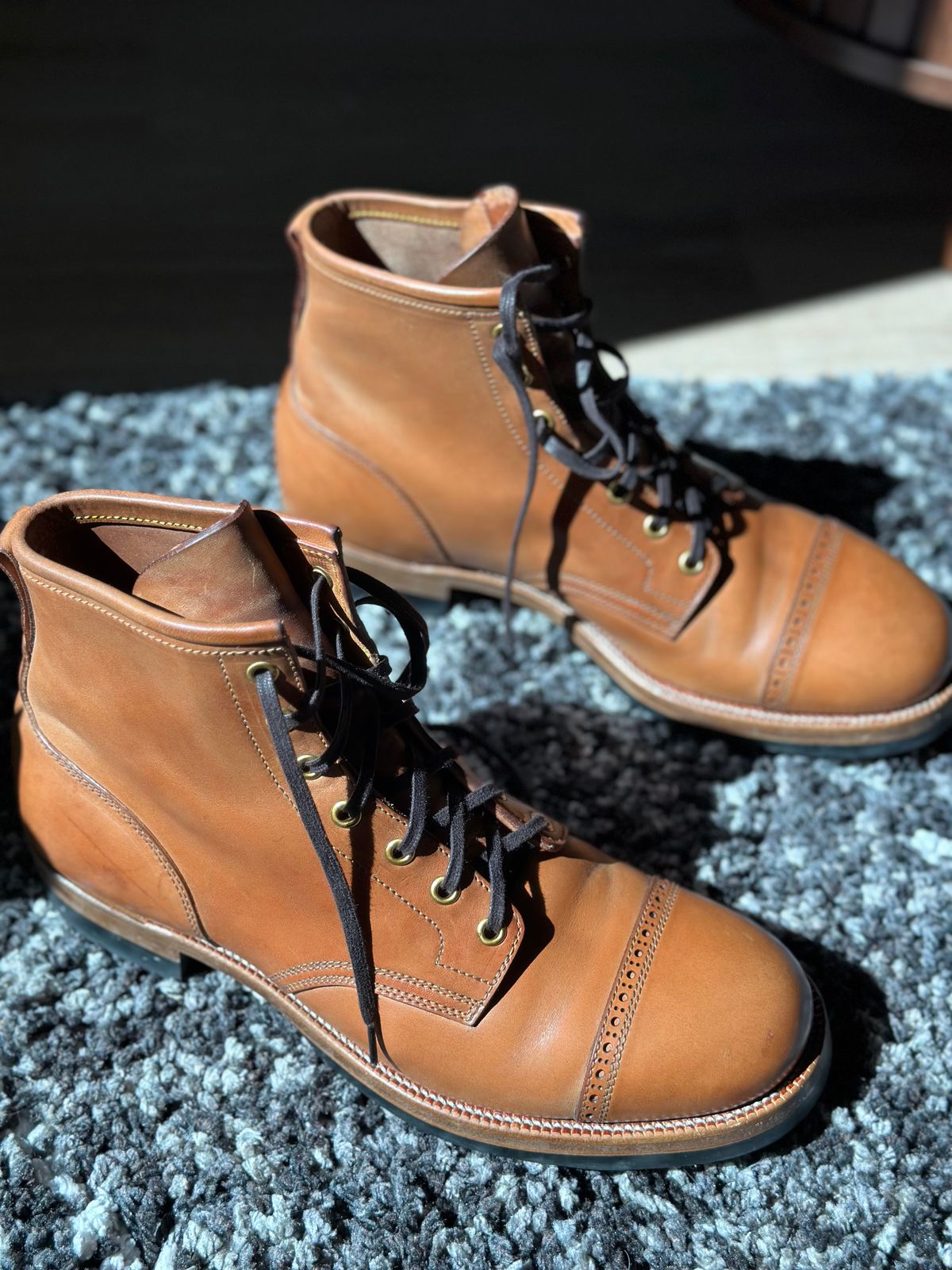 Photo by bigorangeduck on July 6, 2026 of the Iron Boots The Chosen One in Maryam Natural TPR Horsebutt.