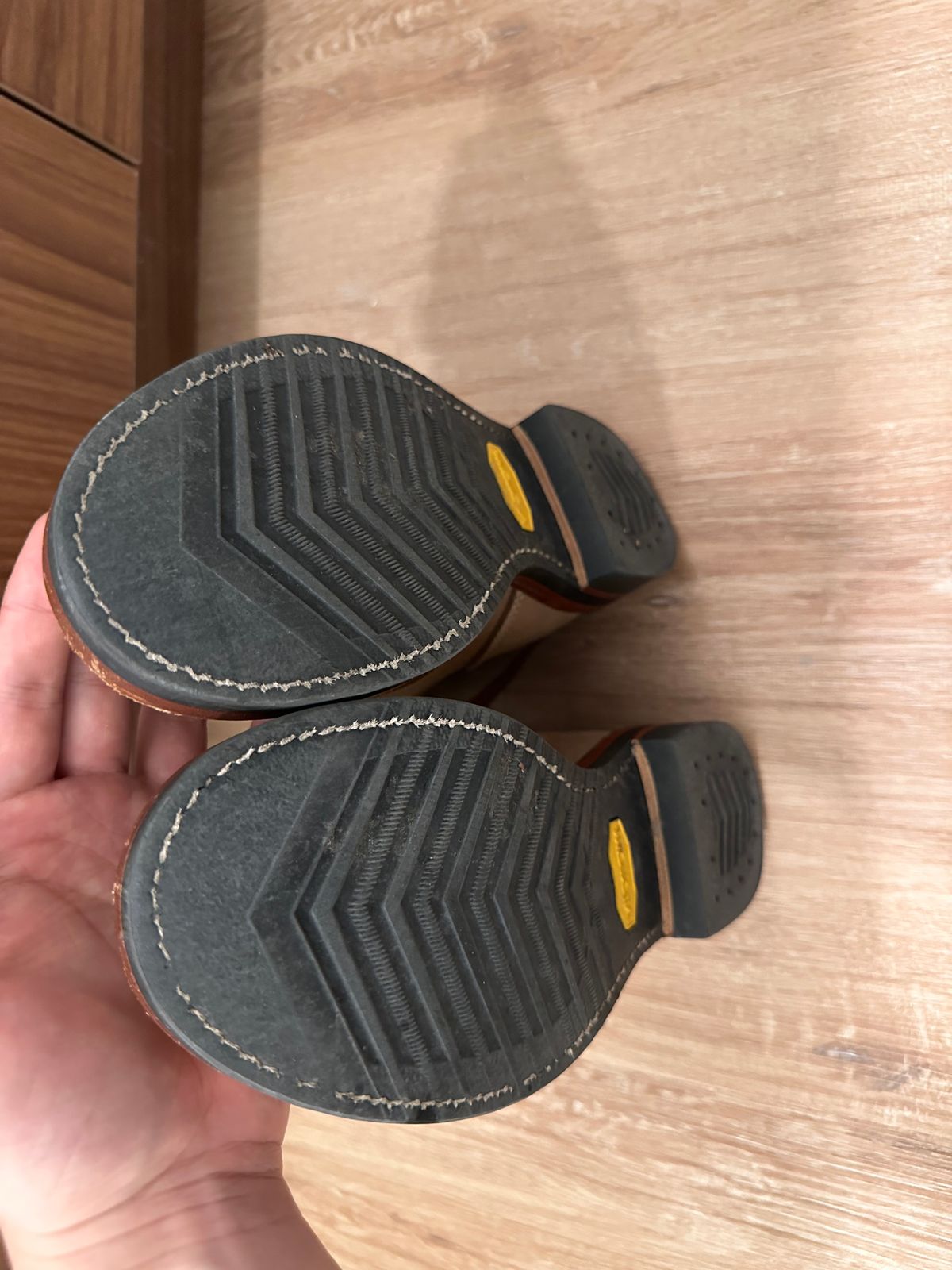 Photo by bigorangeduck on April 13, 2026 of the John Lofgren M-43 Service Shoes in Horween Natural Chromexcel Roughout.