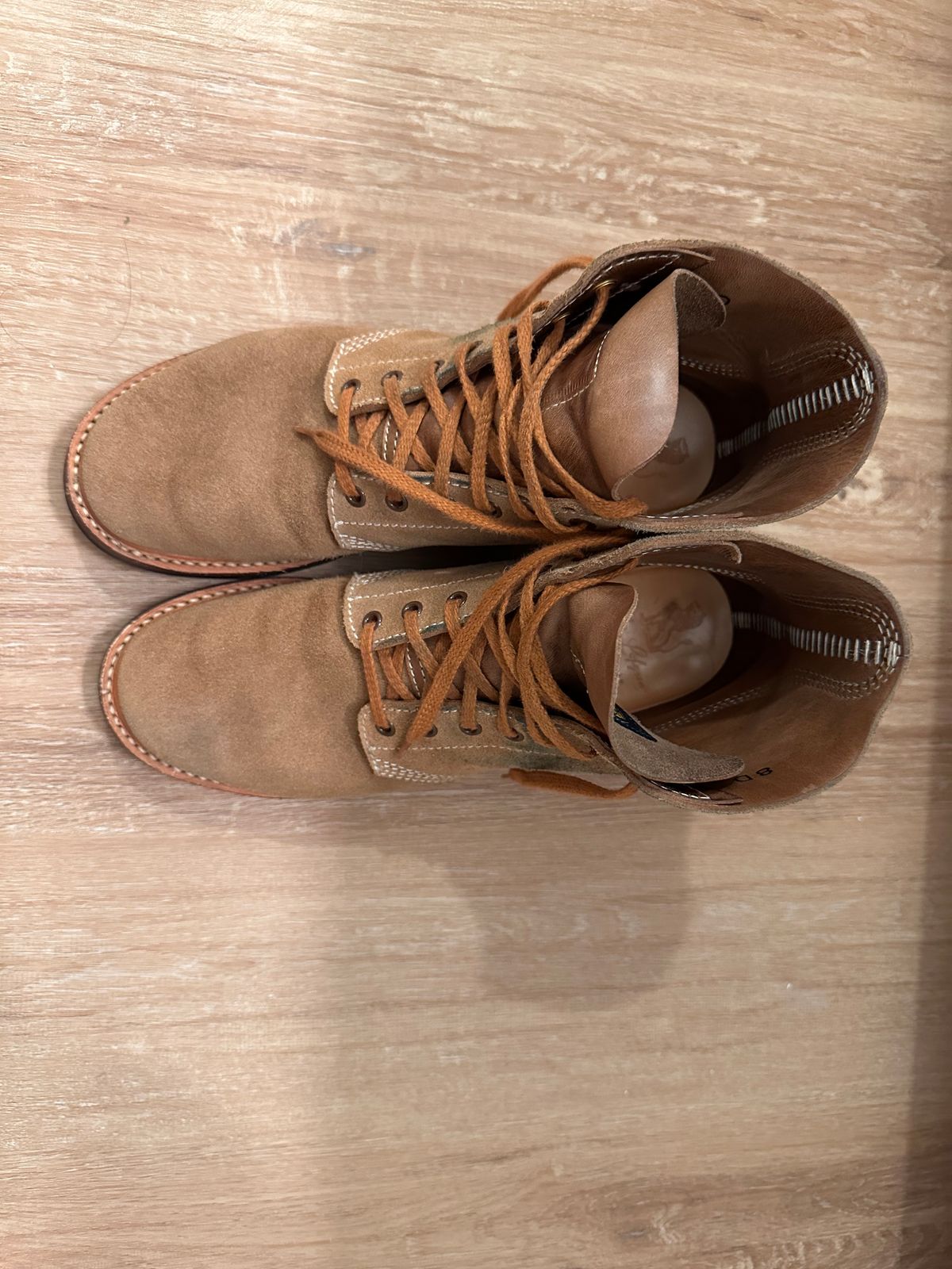 Photo by bigorangeduck on April 13, 2026 of the John Lofgren M-43 Service Shoes in Horween Natural Chromexcel Roughout.