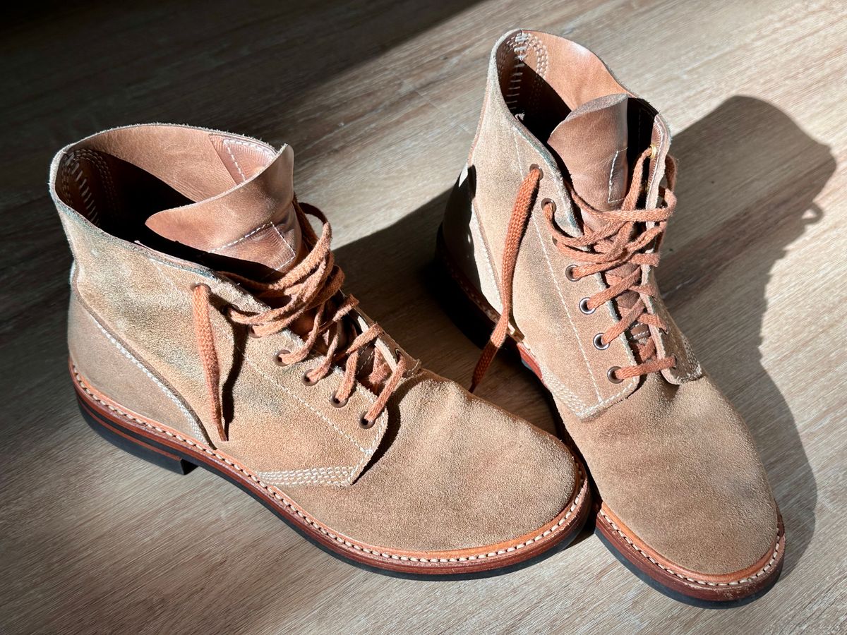 Photo by bigorangeduck on May 18, 2026 of the John Lofgren M-43 Service Shoes in Horween Natural Chromexcel Roughout.
