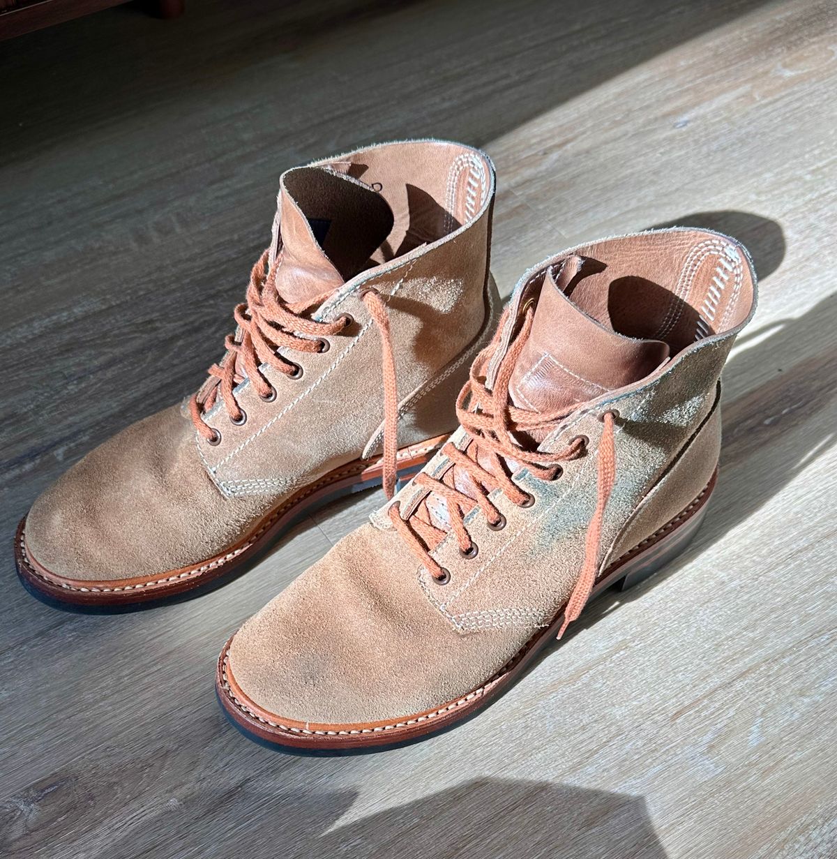 Photo by bigorangeduck on May 18, 2026 of the John Lofgren M-43 Service Shoes in Horween Natural Chromexcel Roughout.