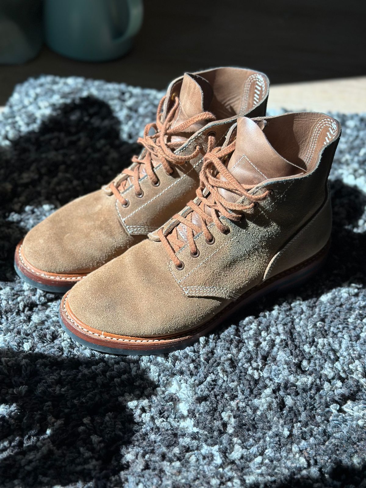 Photo by bigorangeduck on July 6, 2026 of the John Lofgren M-43 Service Shoes in Horween Natural Chromexcel Roughout.