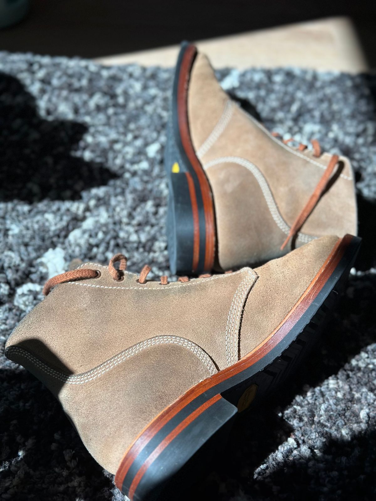Photo by bigorangeduck on July 6, 2026 of the John Lofgren M-43 Service Shoes in Horween Natural Chromexcel Roughout.