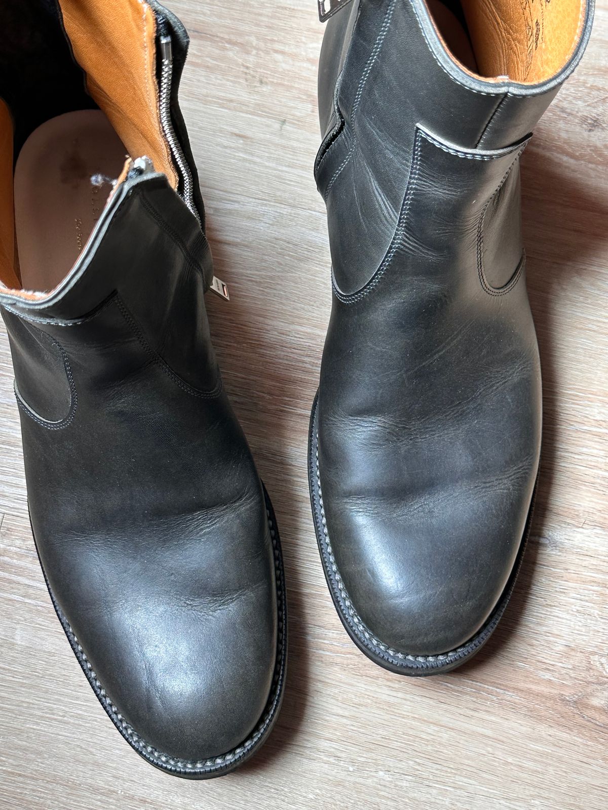 Photo by bigorangeduck on April 28, 2026 of the Rolling Dub Trio Gleaners Zip in Guidi Gray Calf.
