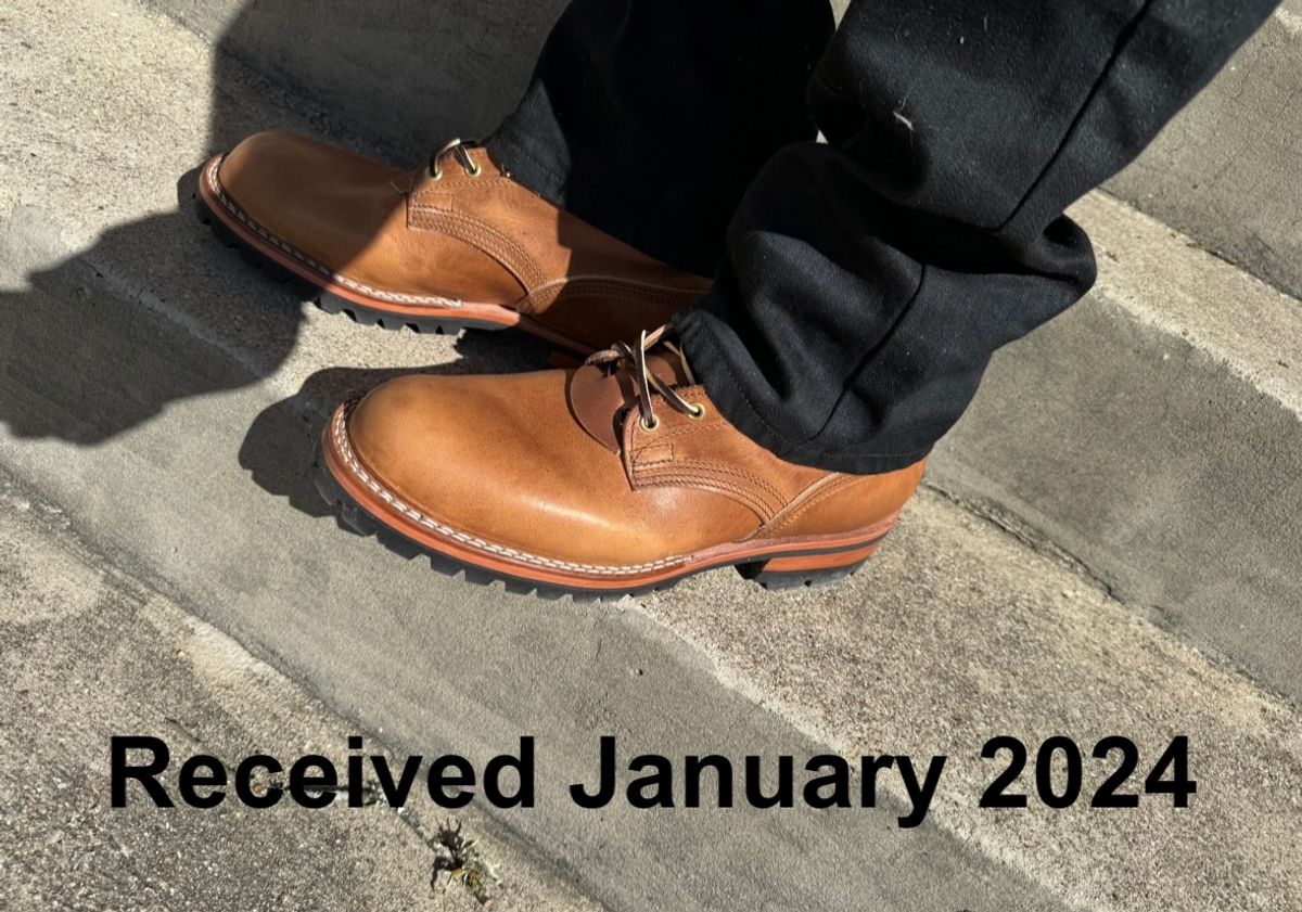 Photo by steve on January 17, 2024 of the Nicks Overlander in Horween Natural Dublin.
