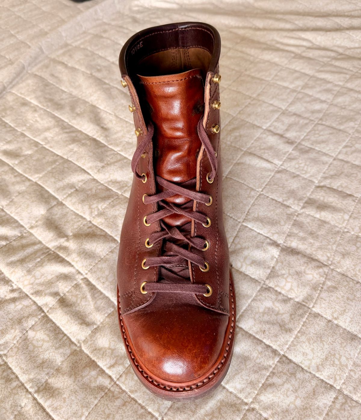 Photo by fromdusktilldusk on March 26, 2026 of the John Lofgren Monkey Boots in shinki hikaku horsebutt timber.