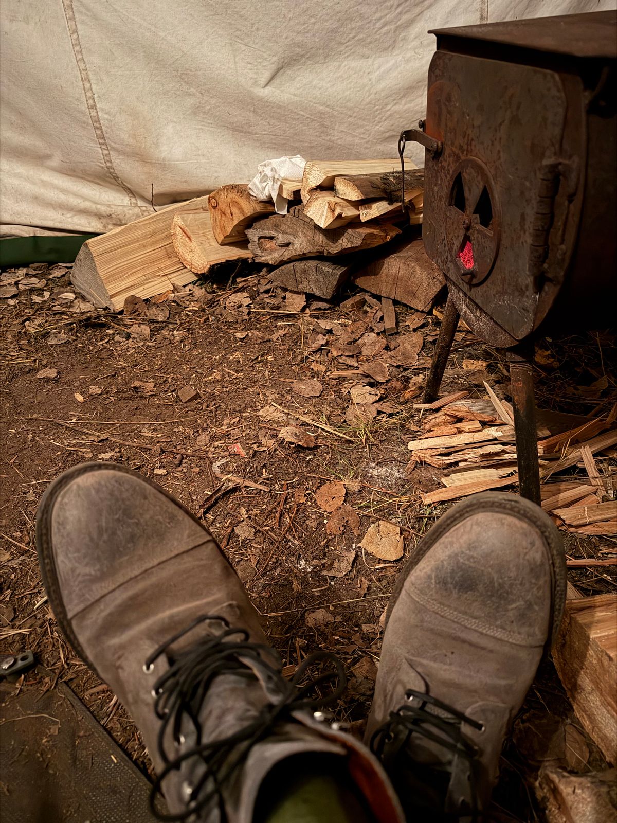 Photo by ramble_on on November 9, 2025 of the Grant Stone Cap Toe Boot in C.F. Stead Frost Waxed Commander.