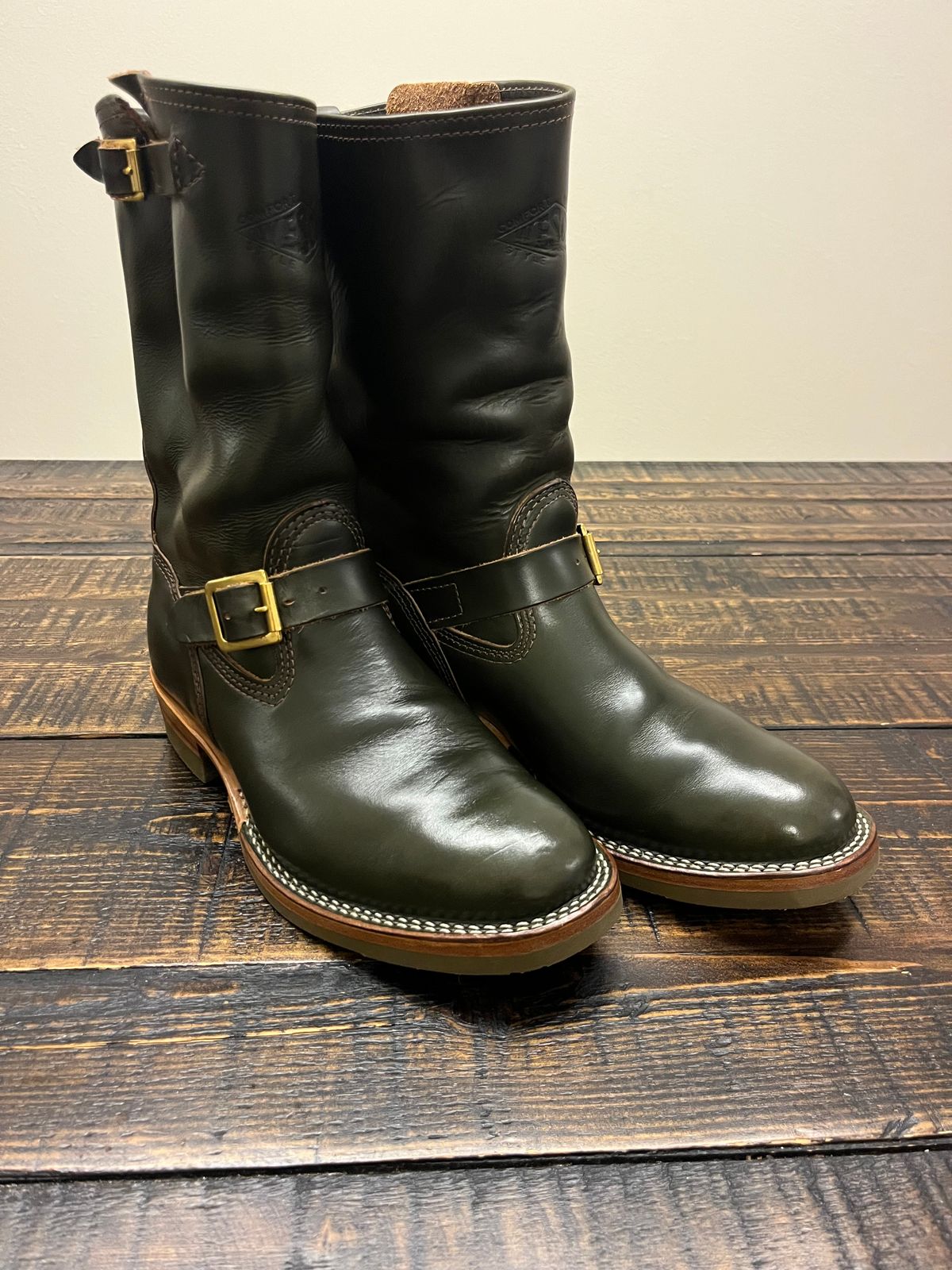 Photo by Gpittman9 on June 10, 2026 of the Wesco X The Shop Vancouver Mister Lou in Horween Olive Chromexcel.