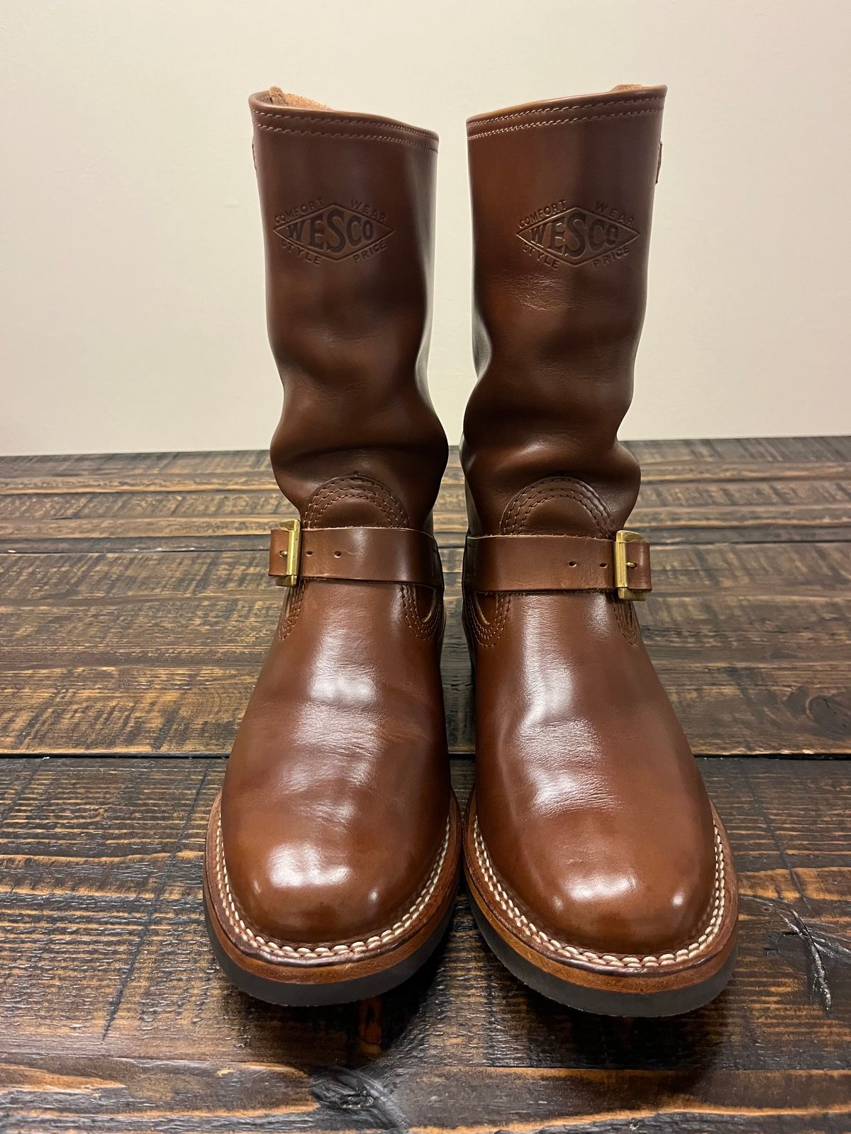Photo by Gpittman9 on June 10, 2026 of the Wesco Mister Lou in Horween Mahogany Chromexcel.